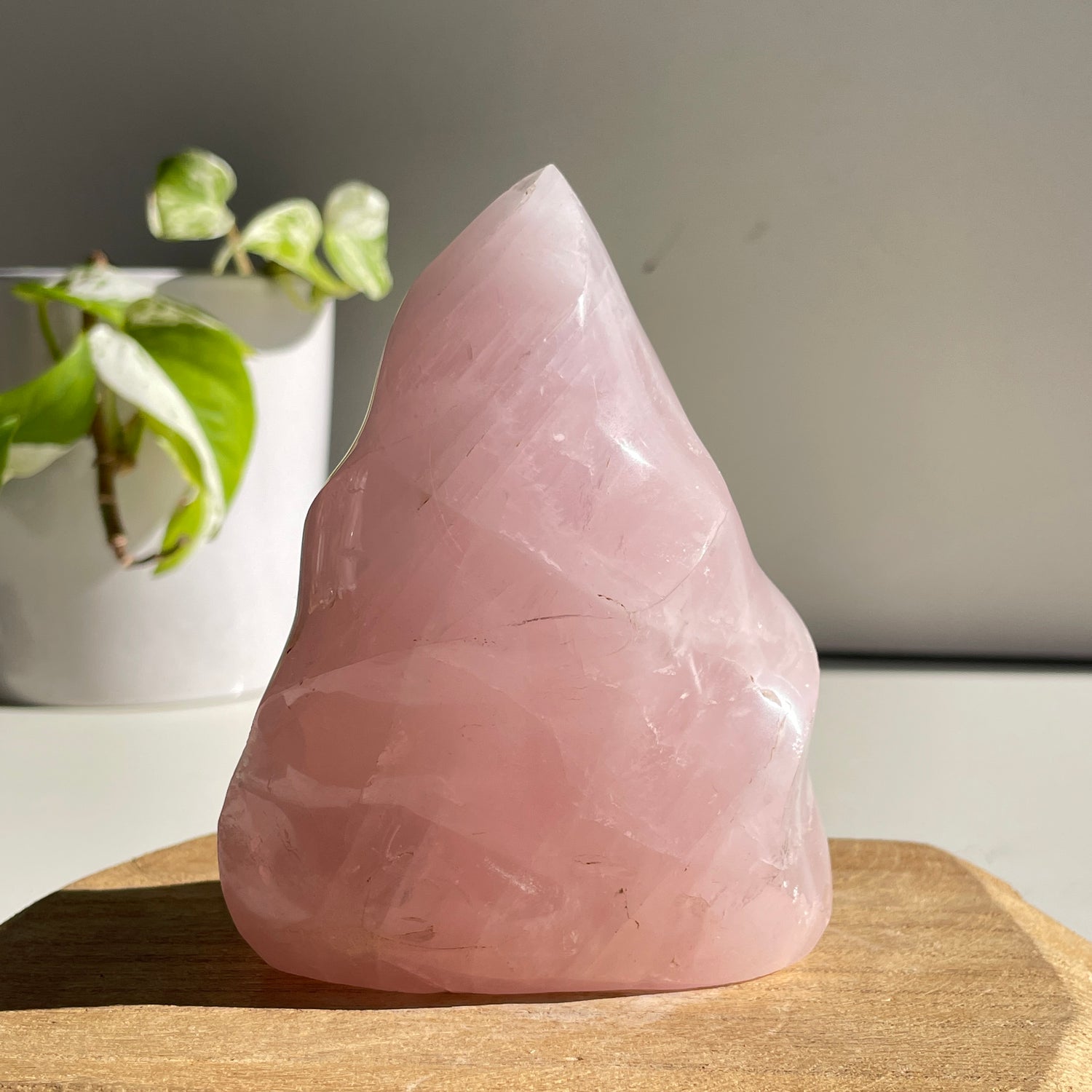 Rose Quartz Flame 11cm