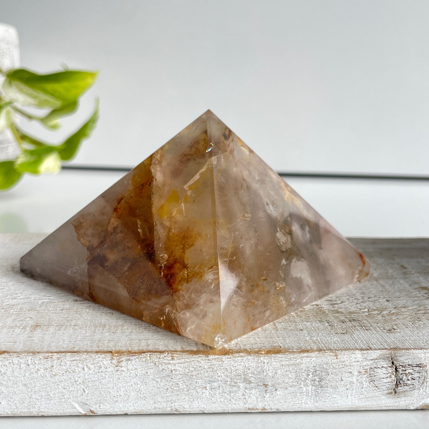 Golden Healer Quartz Pyramid 402g