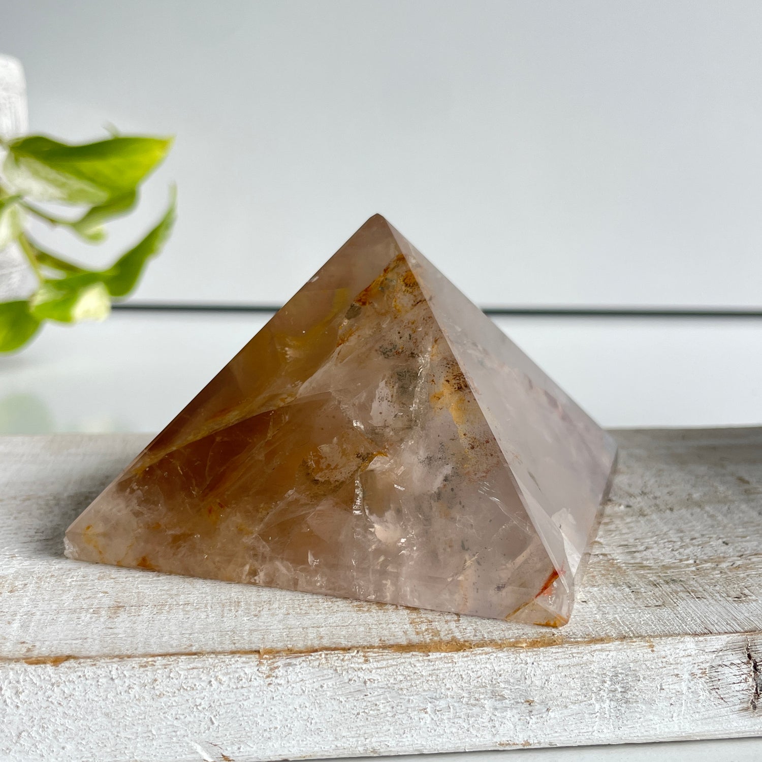 Golden Healer Quartz Pyramid 402g