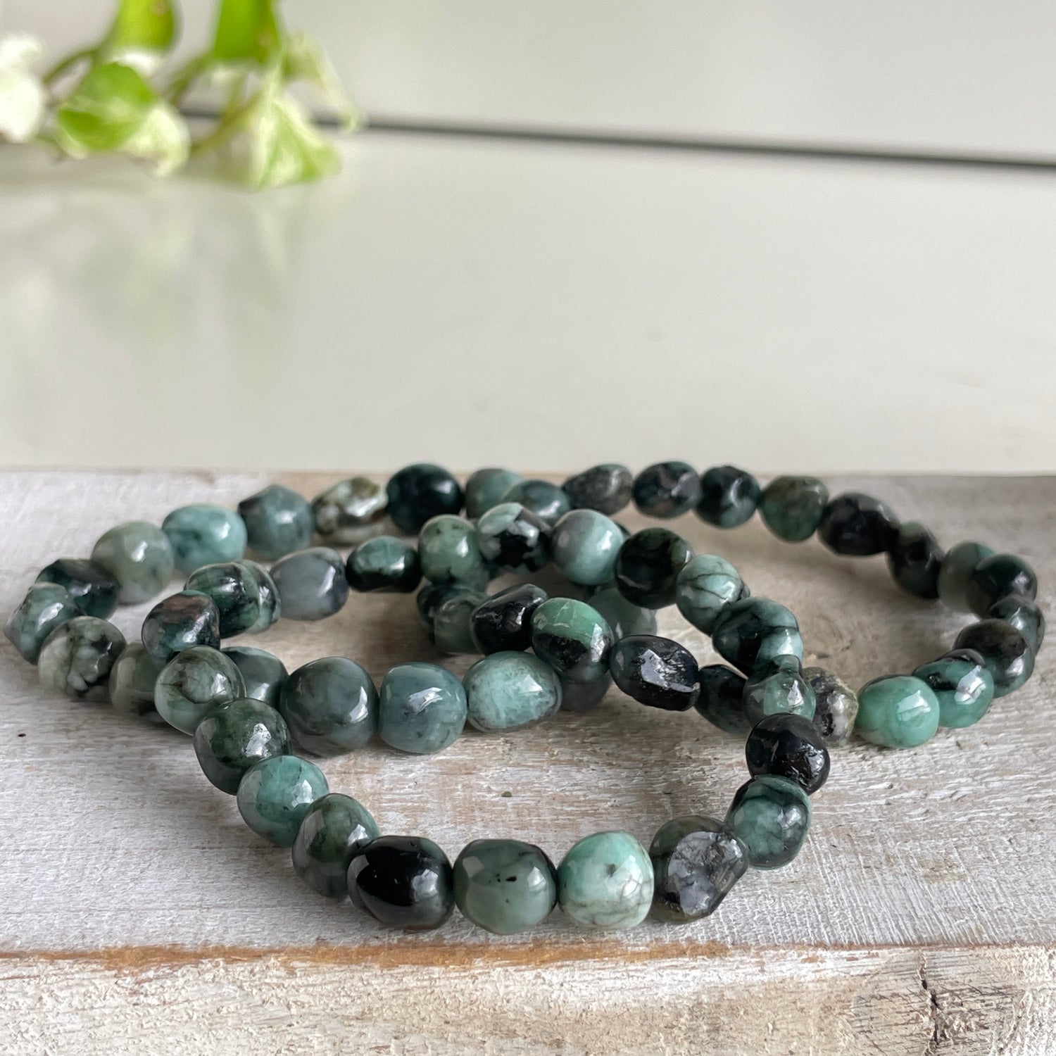 Emerald Polished Bracelet