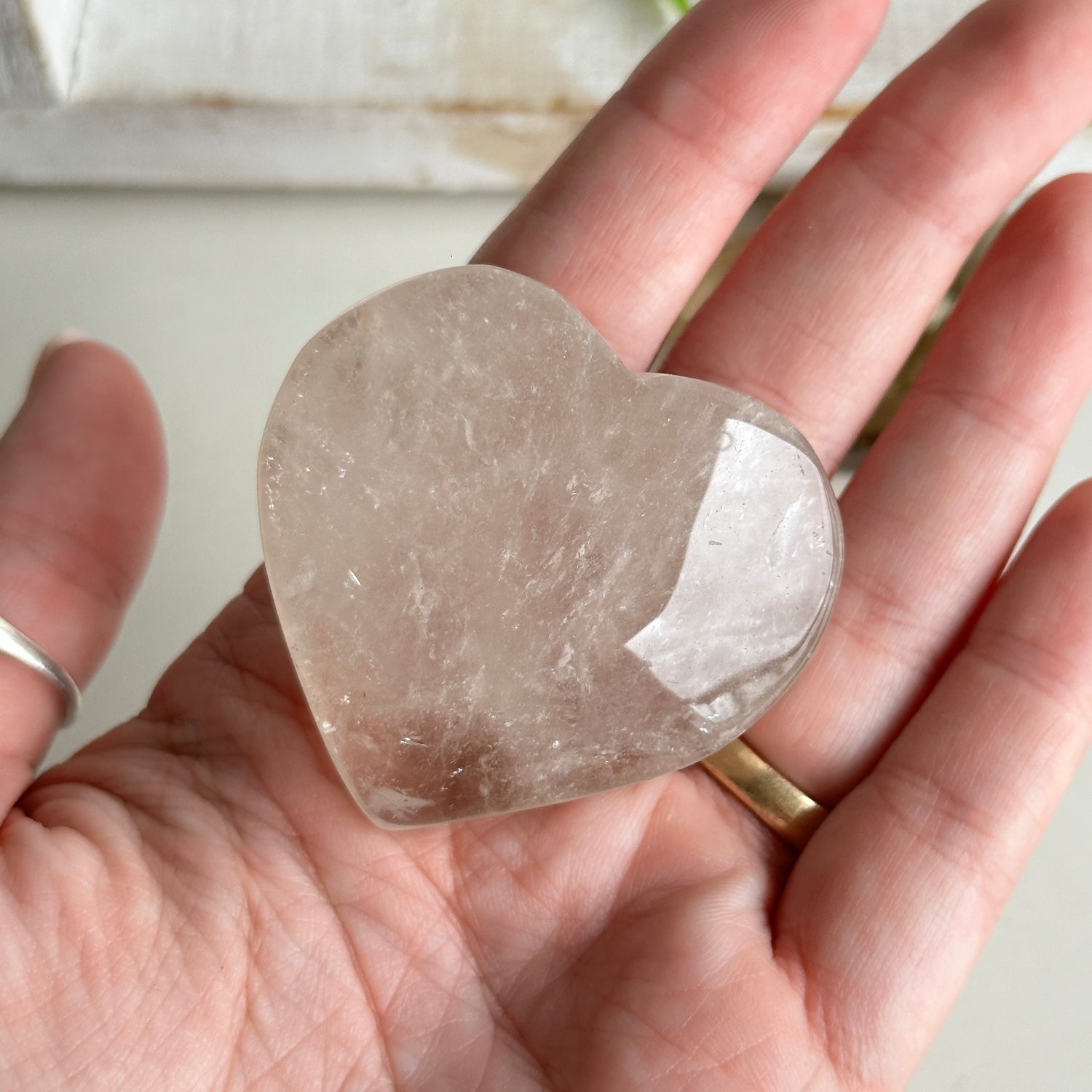 Smoky Quartz Heart Medium