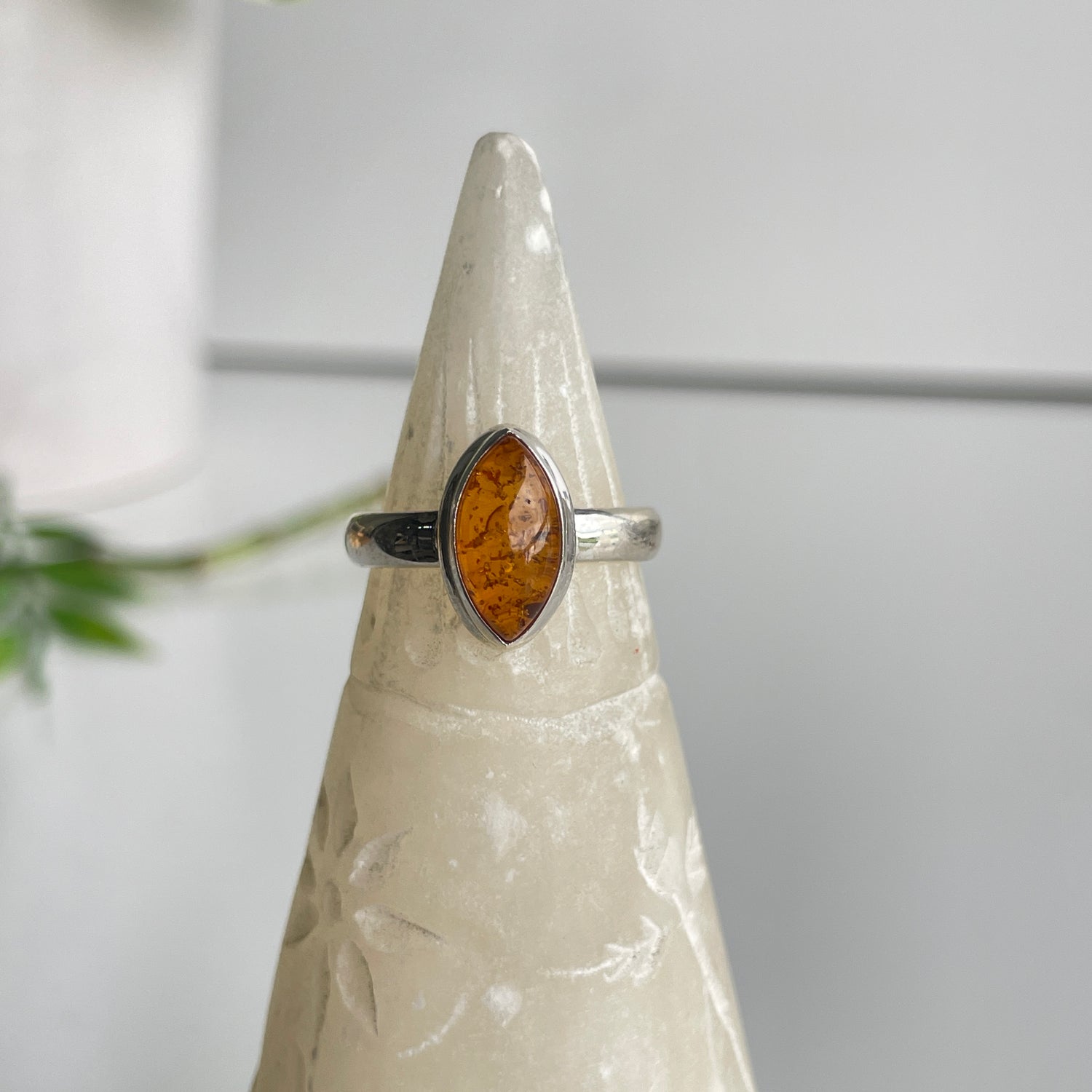 Amber Marquise Ring Sz8