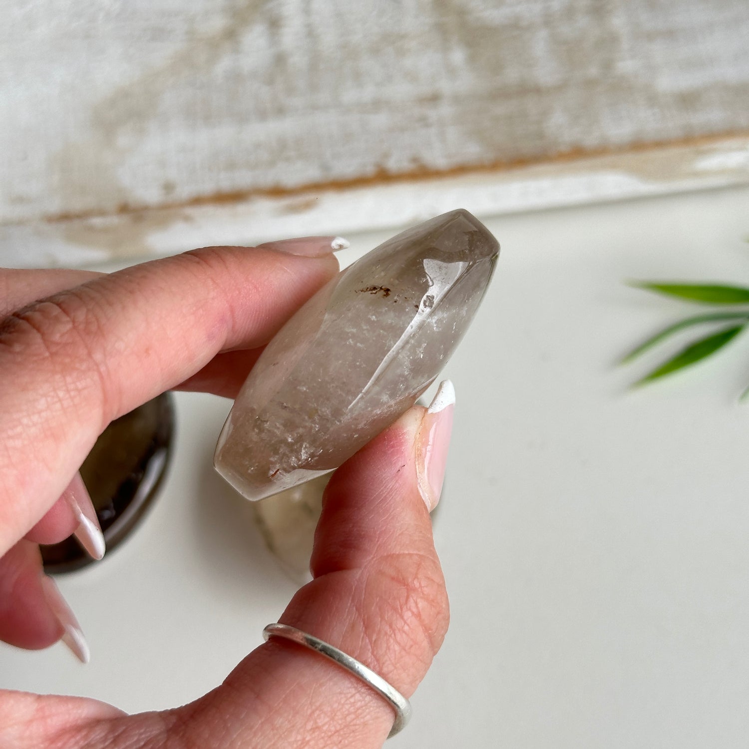 Smoky Quartz Palmstone Medium