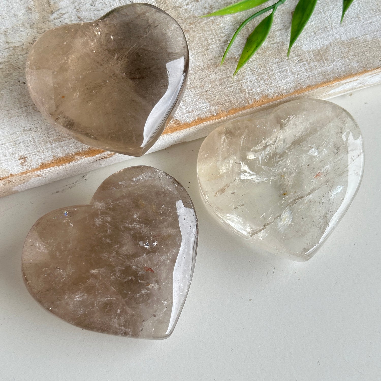Smoky Quartz Heart Large
