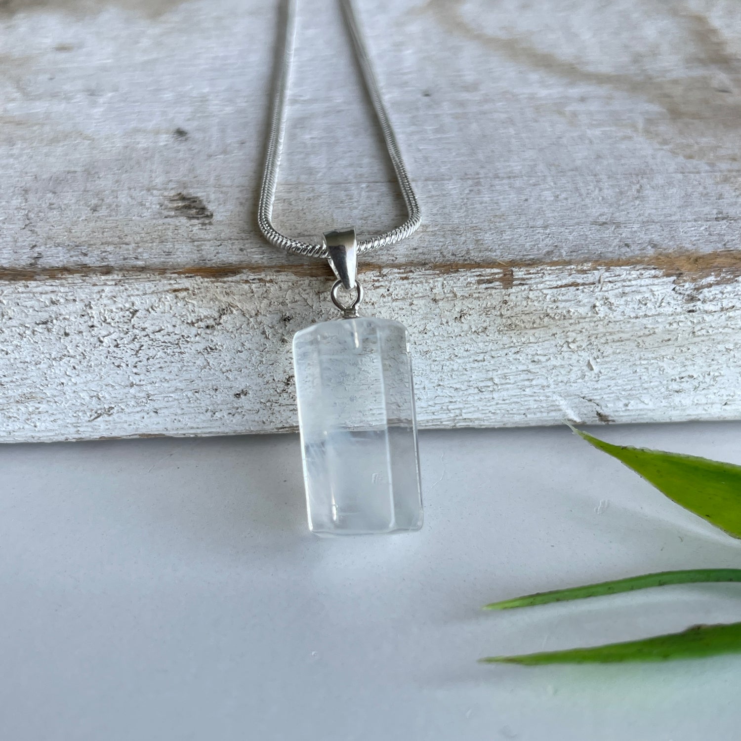Blue Needle Quartz Pendant 004