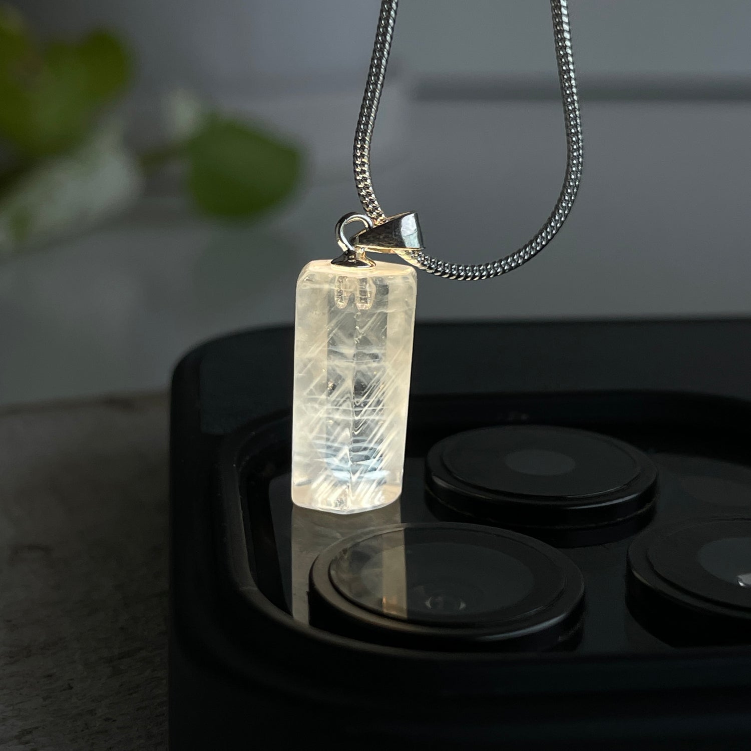 Blue Needle Quartz Pendant 004