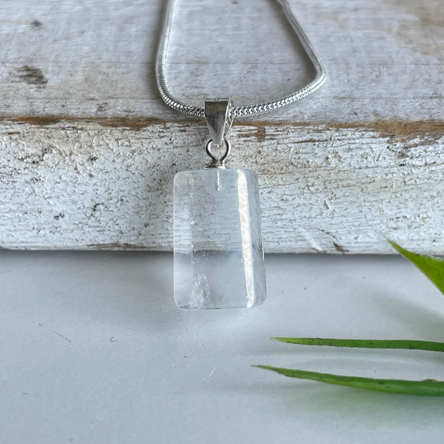 Blue Needle Quartz Pendant 010
