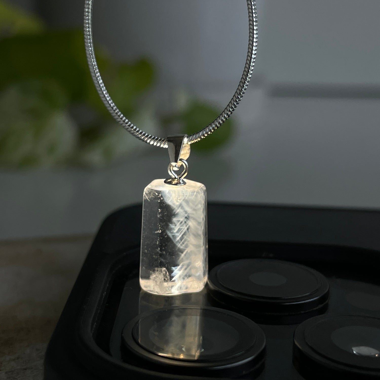 Blue Needle Quartz Pendant 010