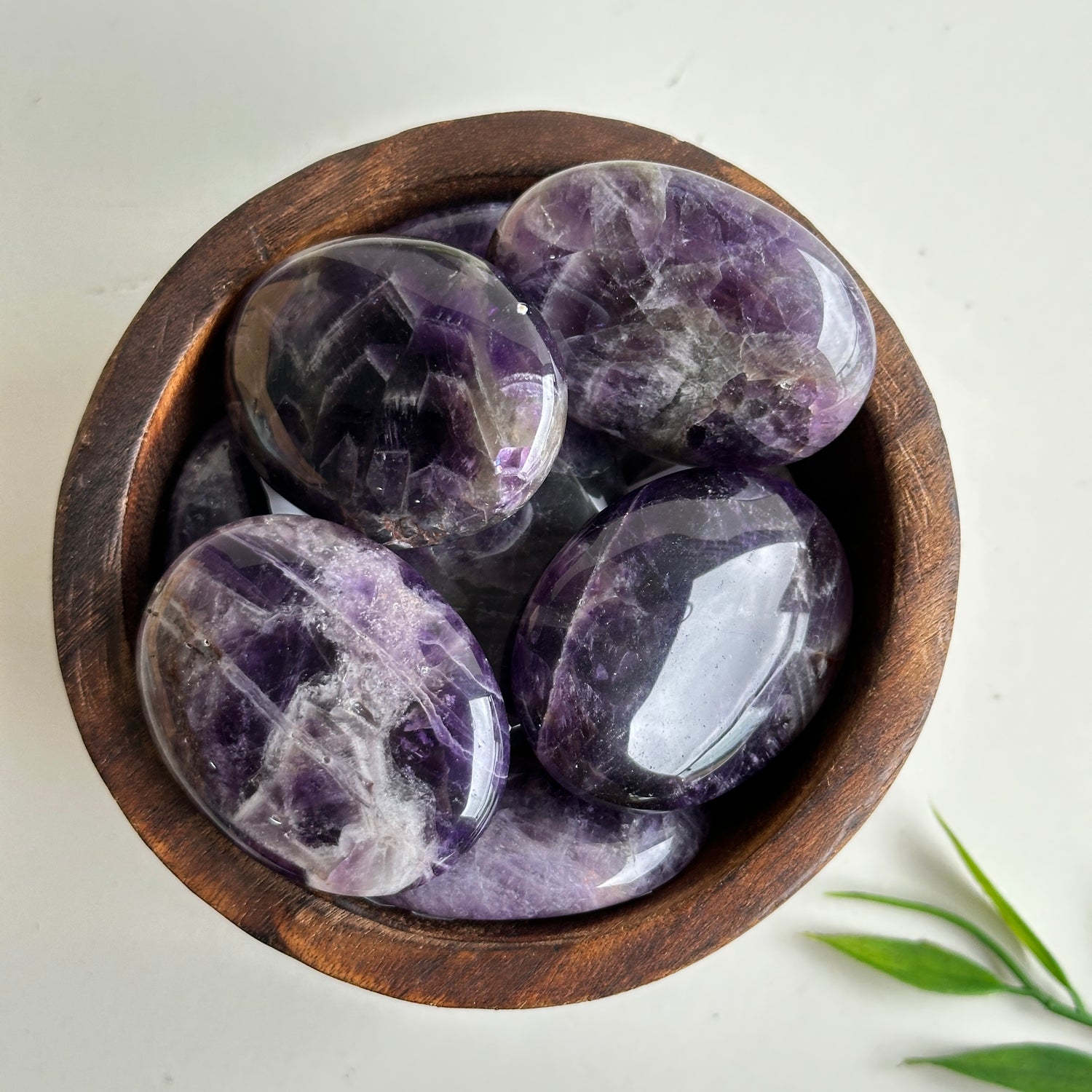 Chevron Amethyst Small Palmstone