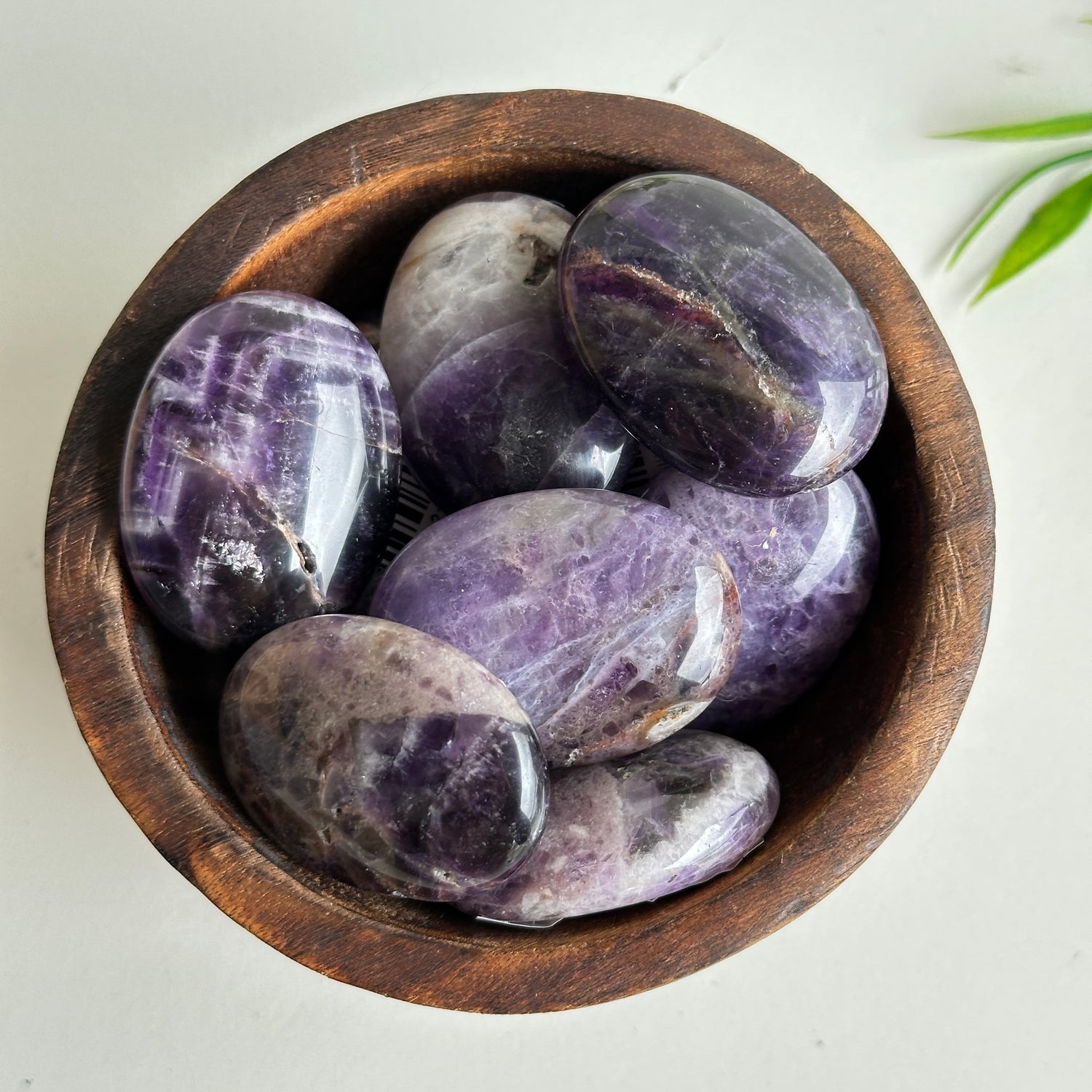 Chevron Amethyst Mini Palmstone