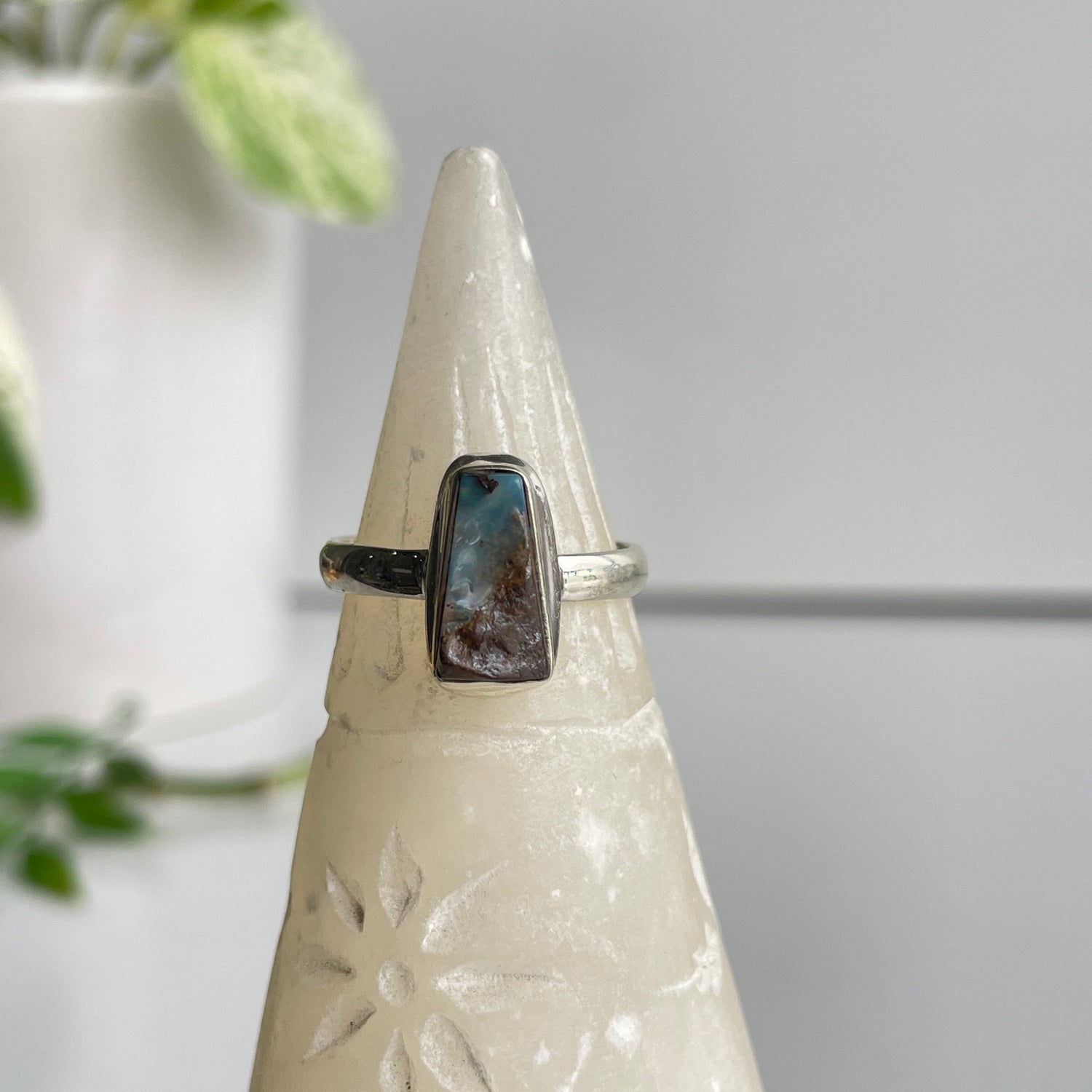 Boulder Opal Ring Sz7