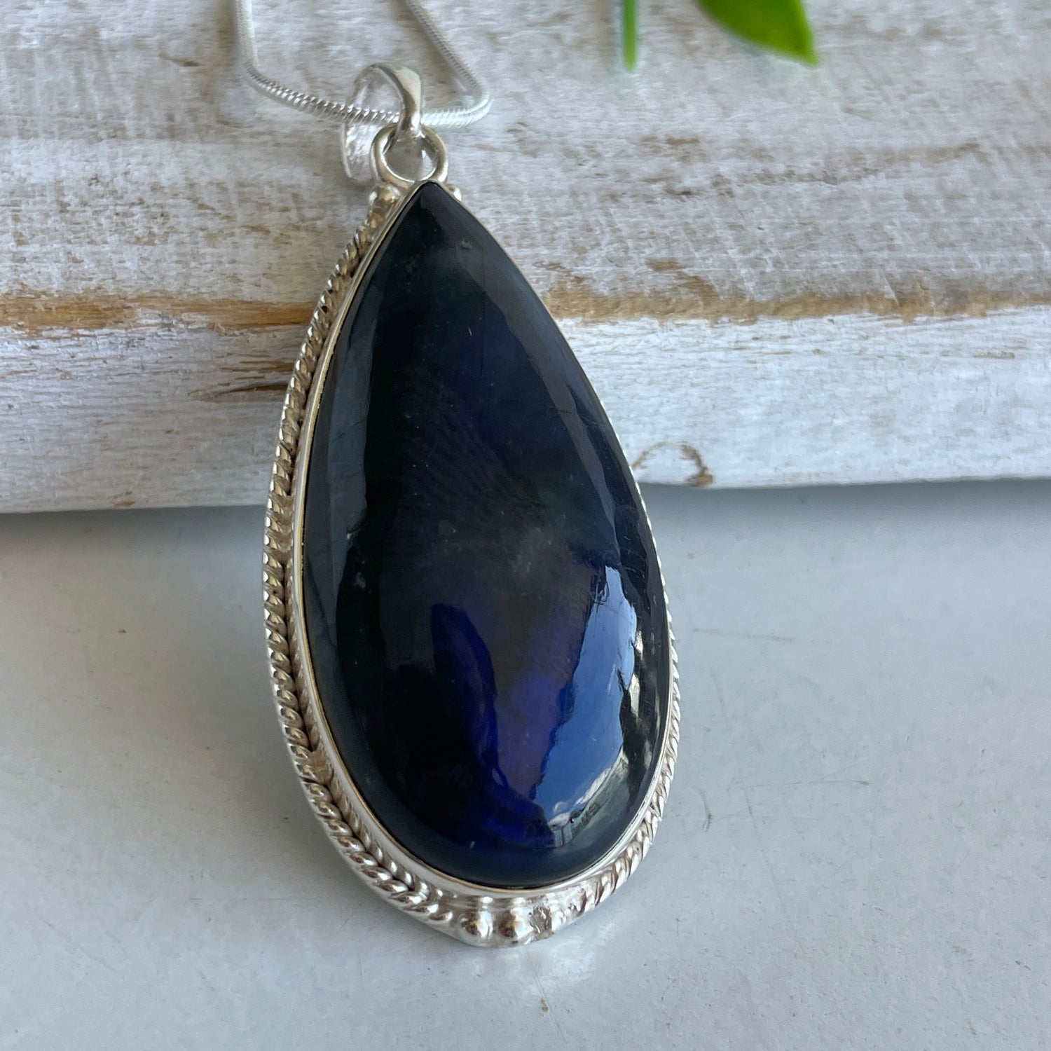 Labradorite Teardrop Pendant 058
