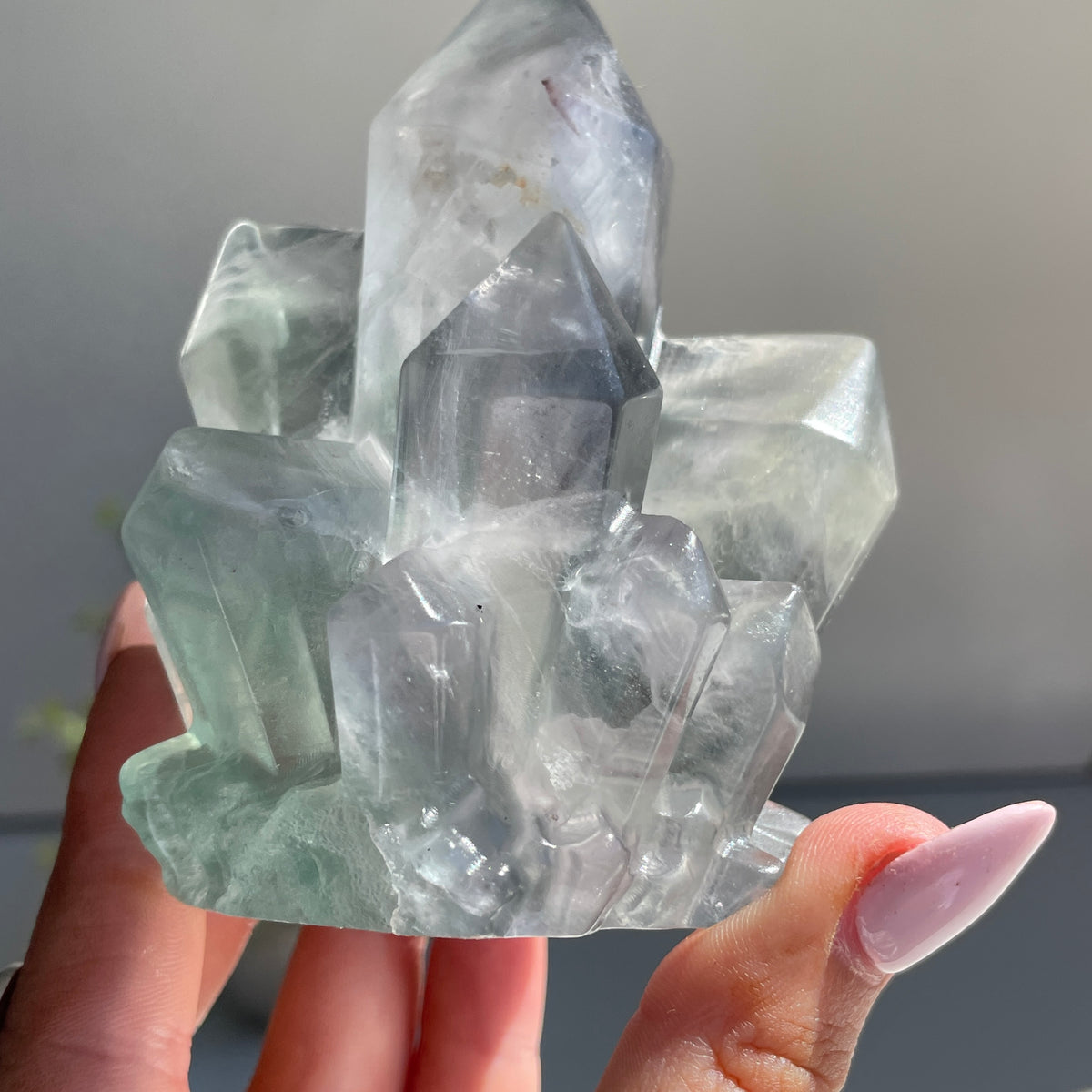 Fluorite Cluster Carving 9.4cm