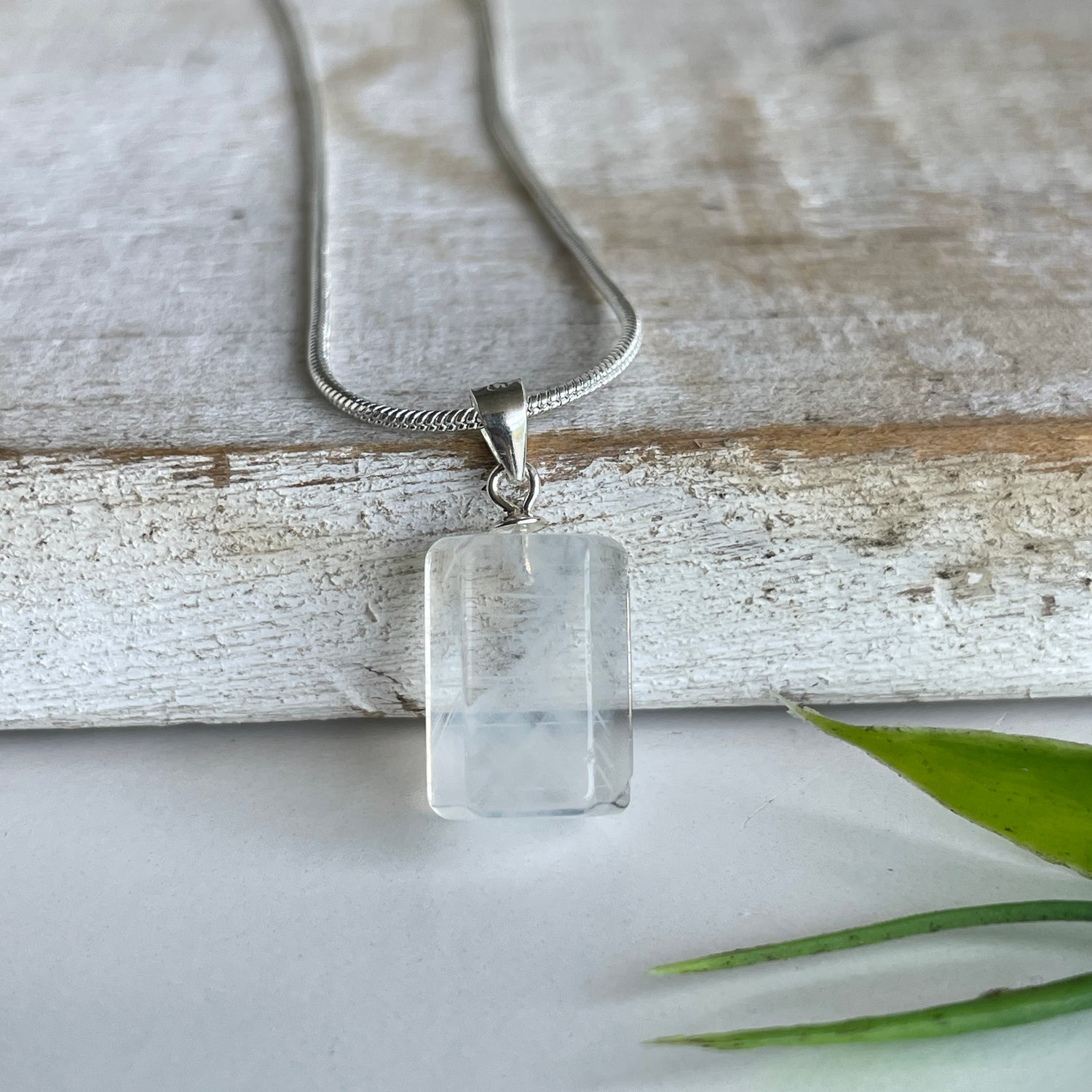 Blue Needle Quartz Pendant 008