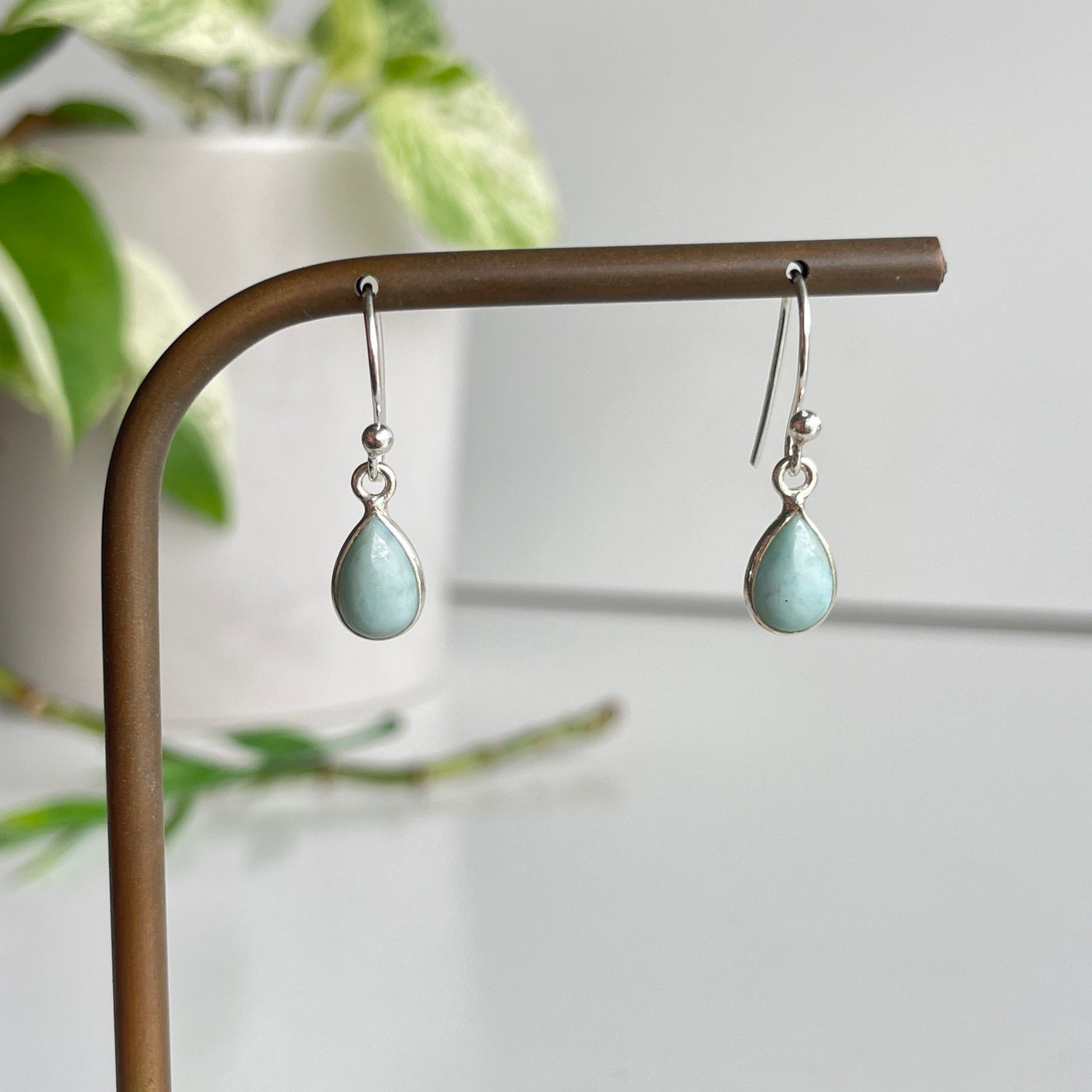 Larimar Teardrop Earrings