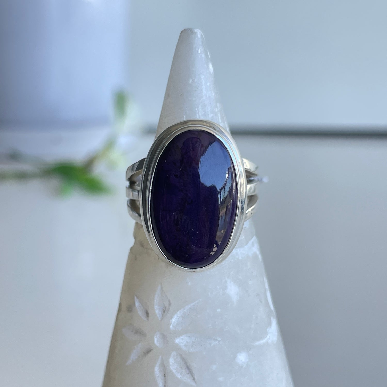Sugilite Oval Ring Sz9