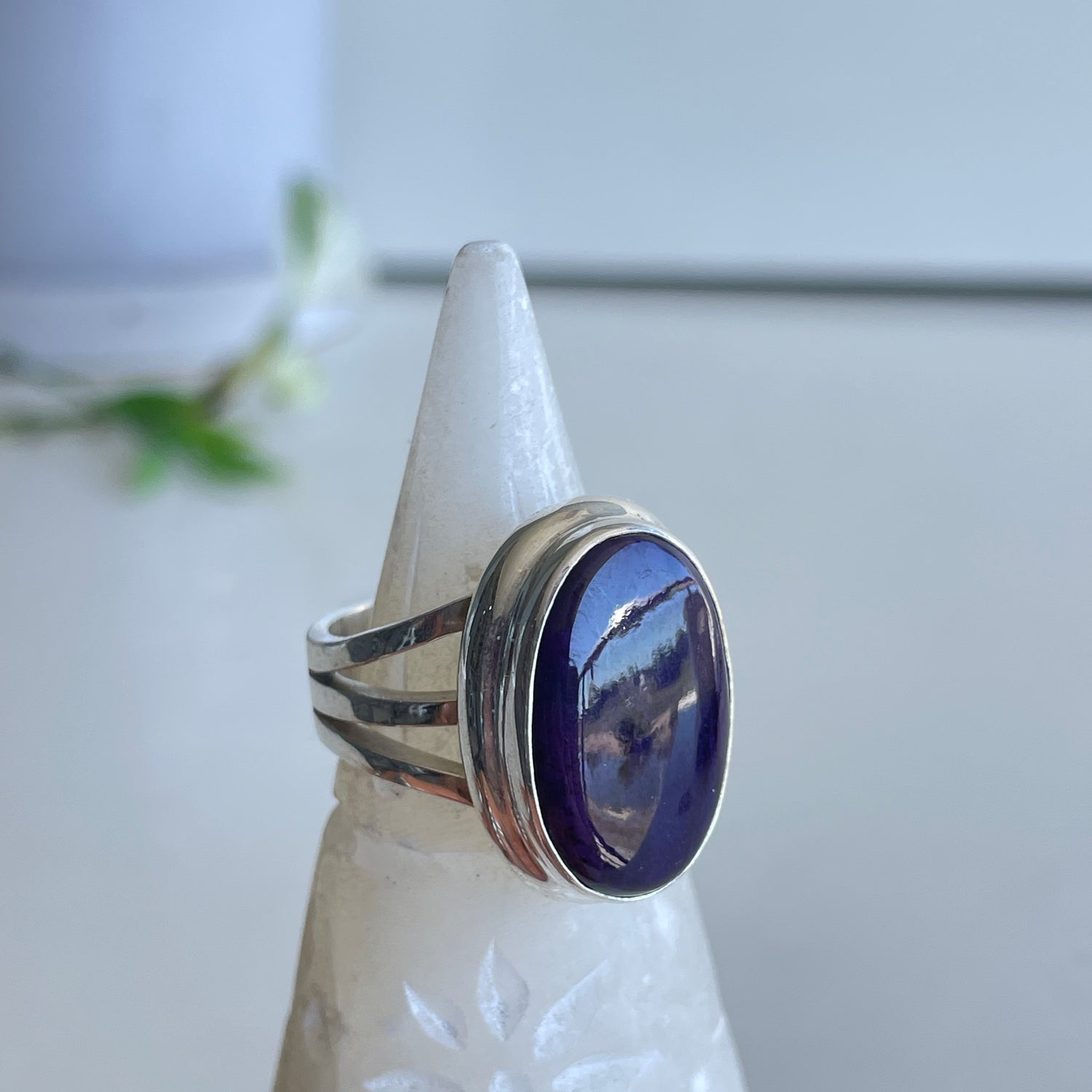 Sugilite Oval Ring Sz9