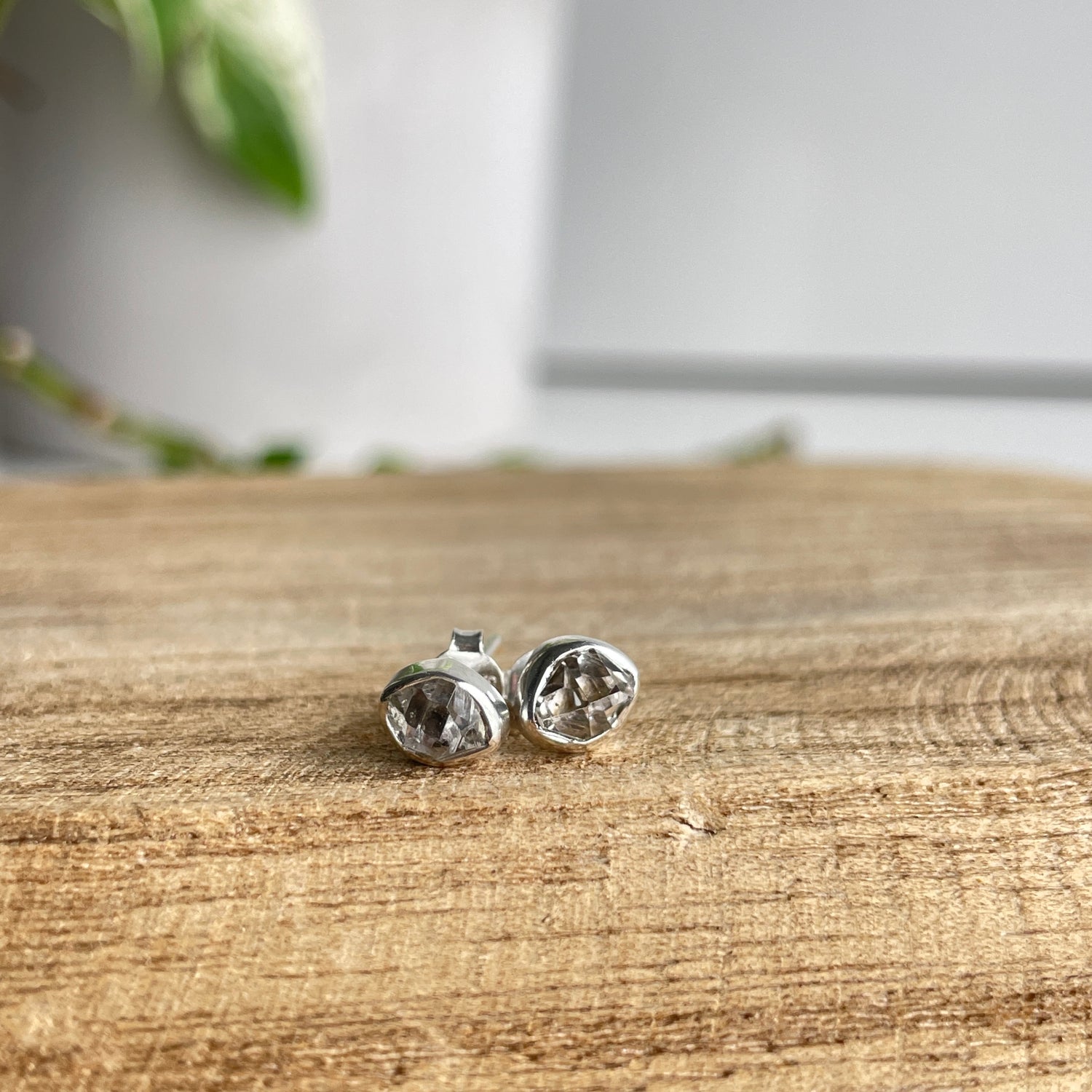 Herkimer Diamond Stud Earrings
