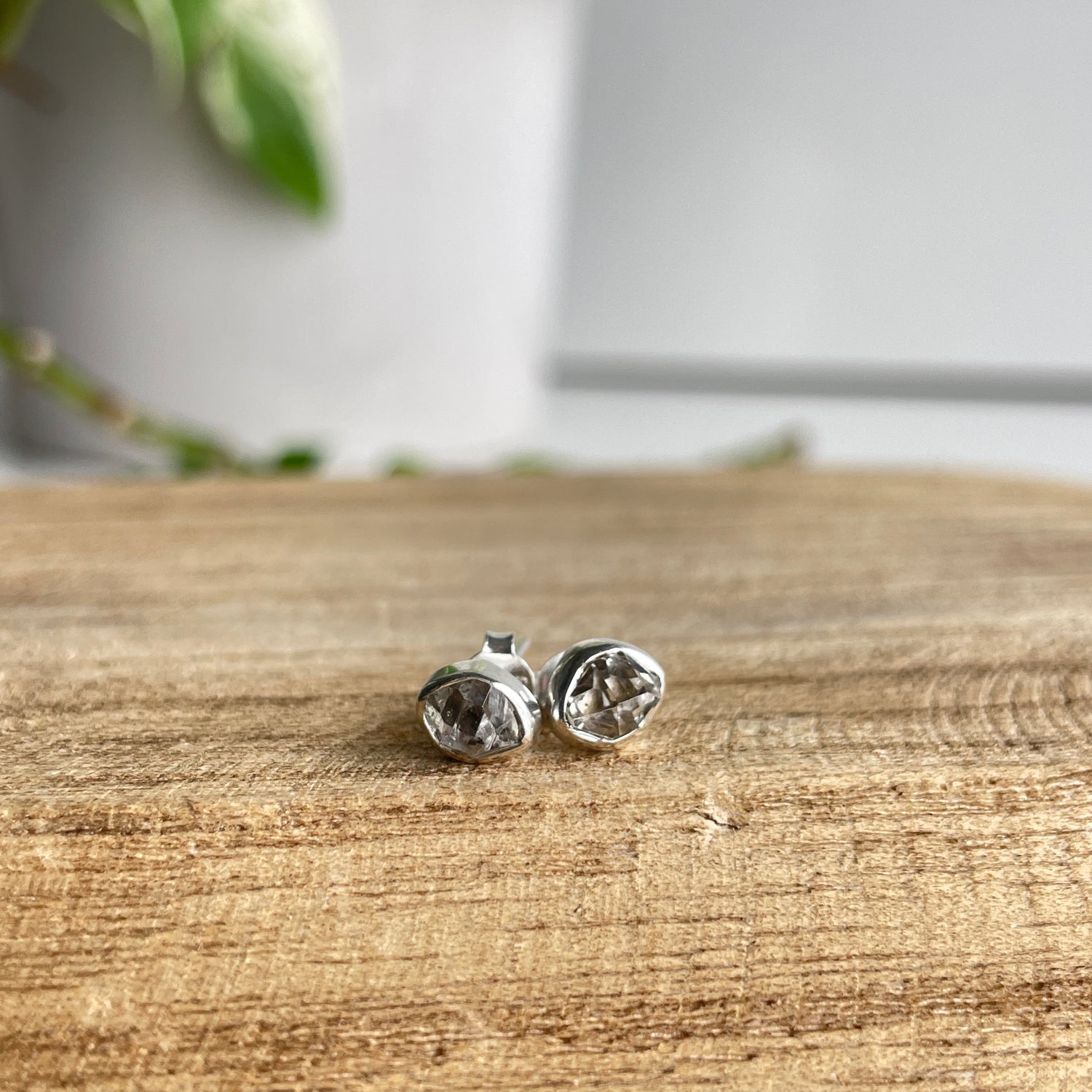 Herkimer Diamond Stud Earrings
