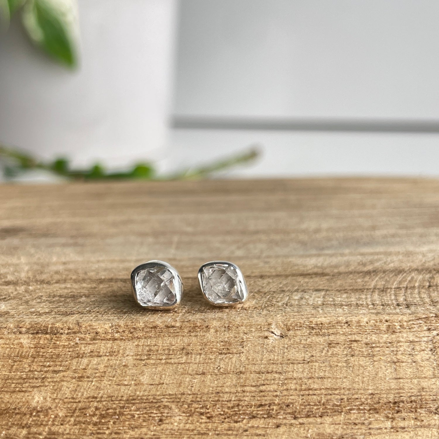 Herkimer Diamond Stud Earrings
