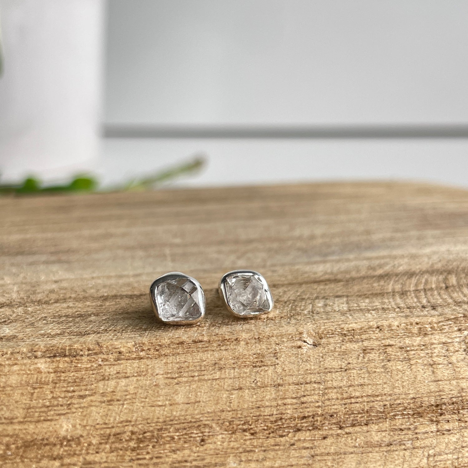 Herkimer Diamond Stud Earrings