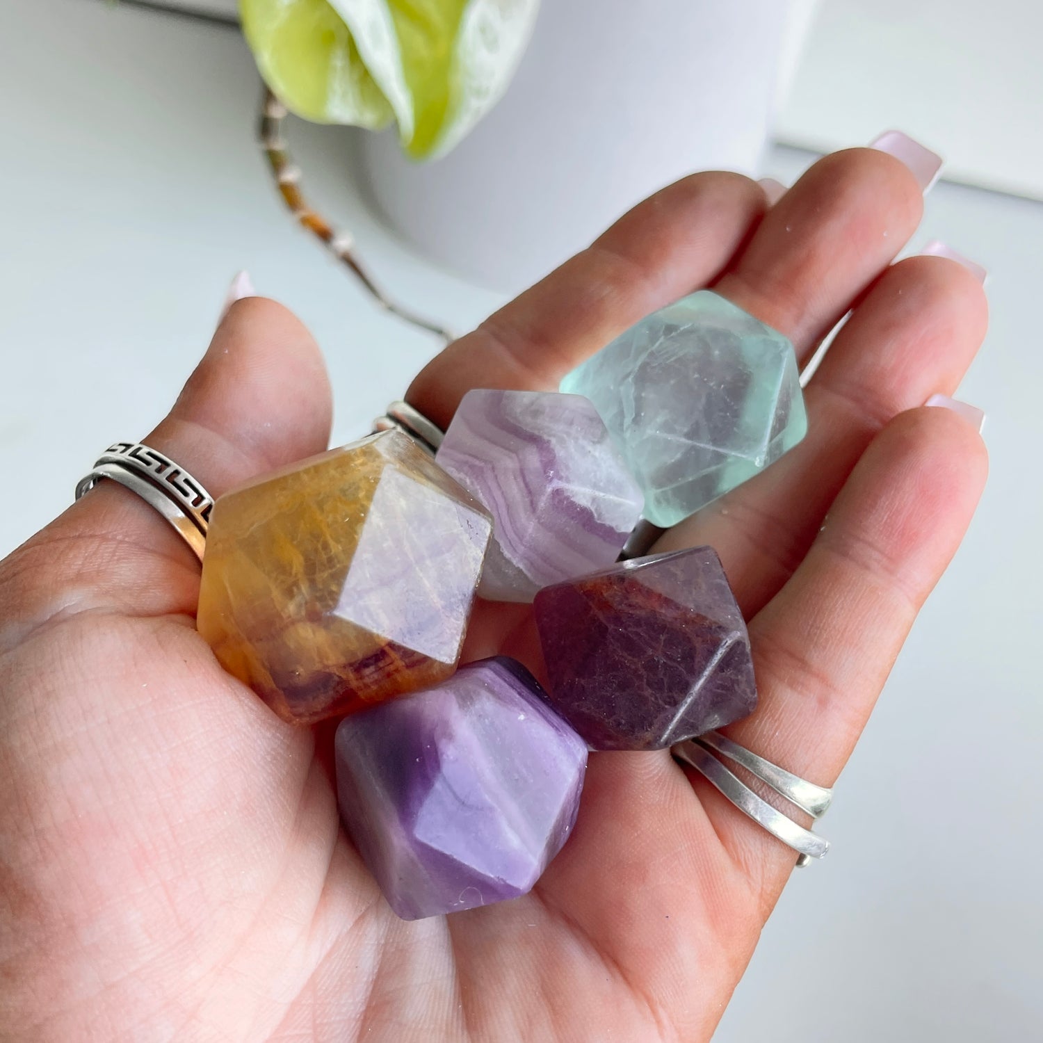 Fluorite Hectagons