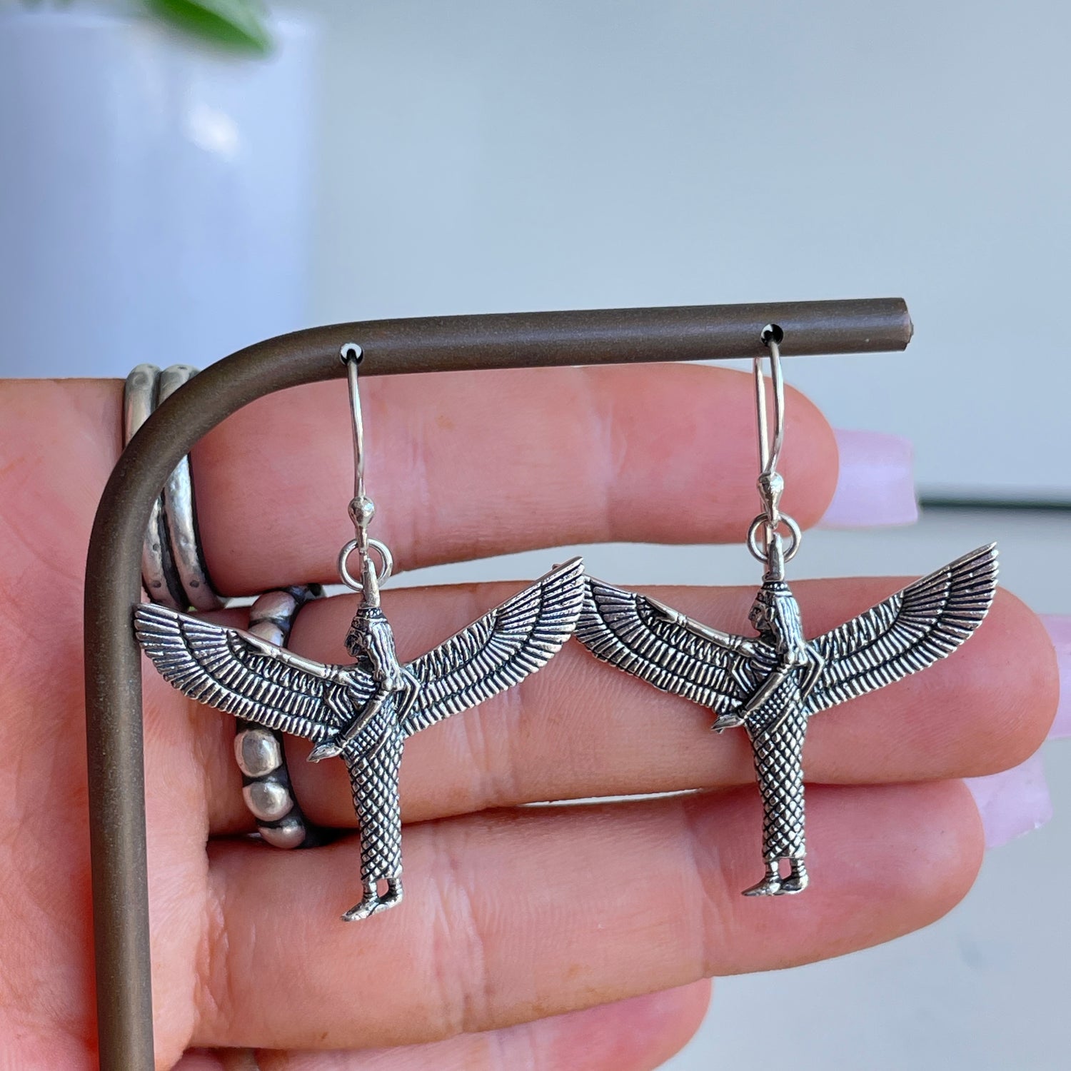 Isis Silver Earrings