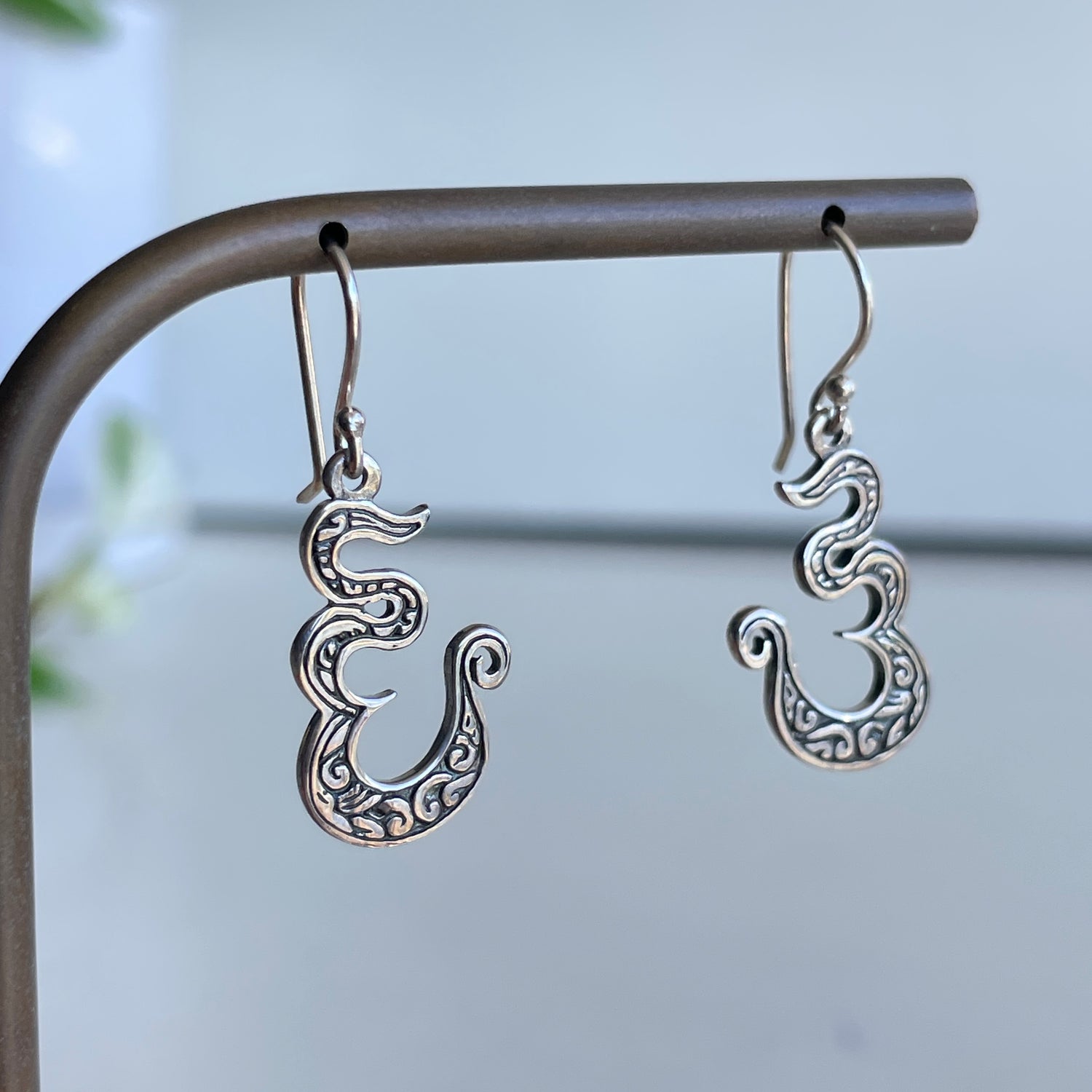 Om Patterned Earrings