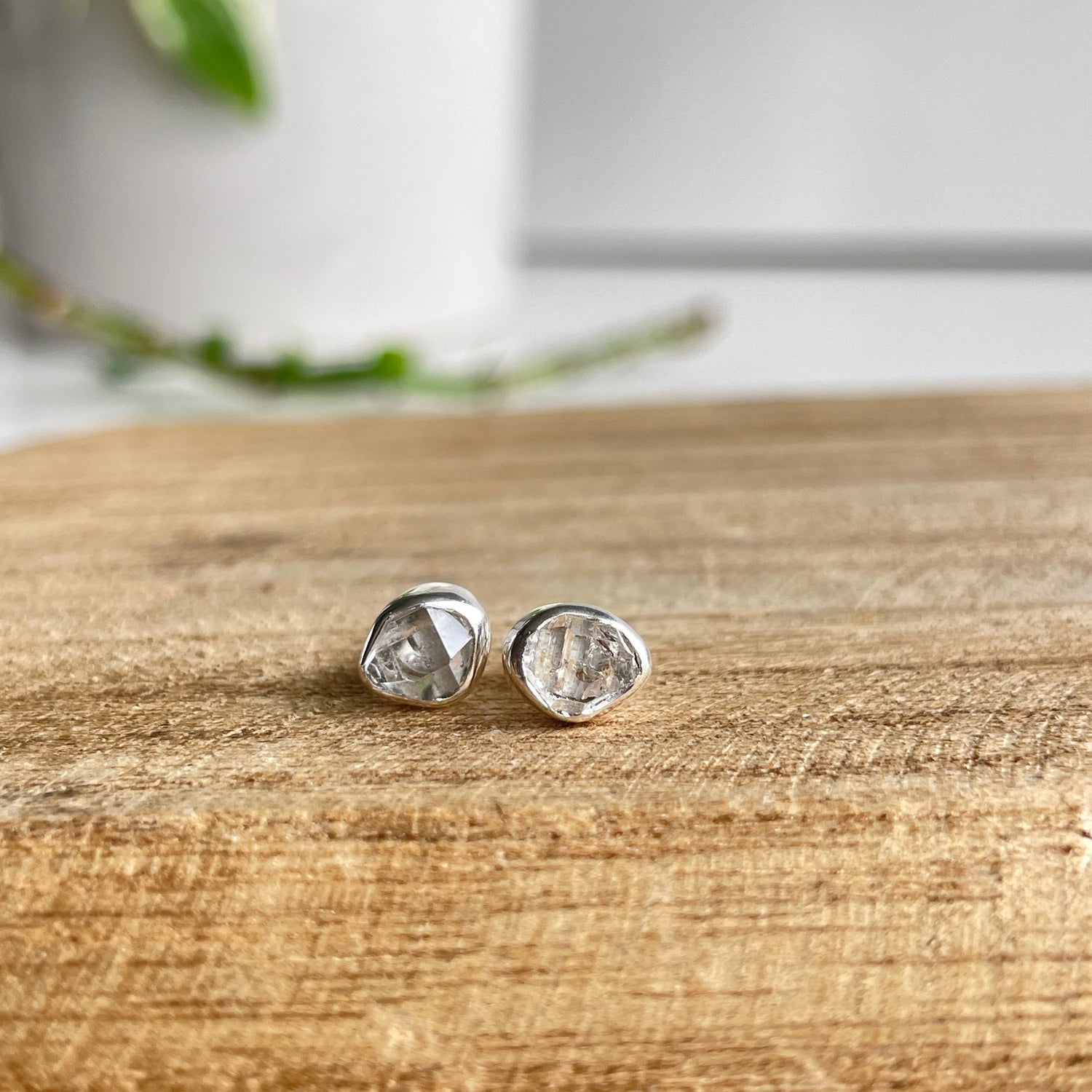 Herkimer Diamond Stud Earrings