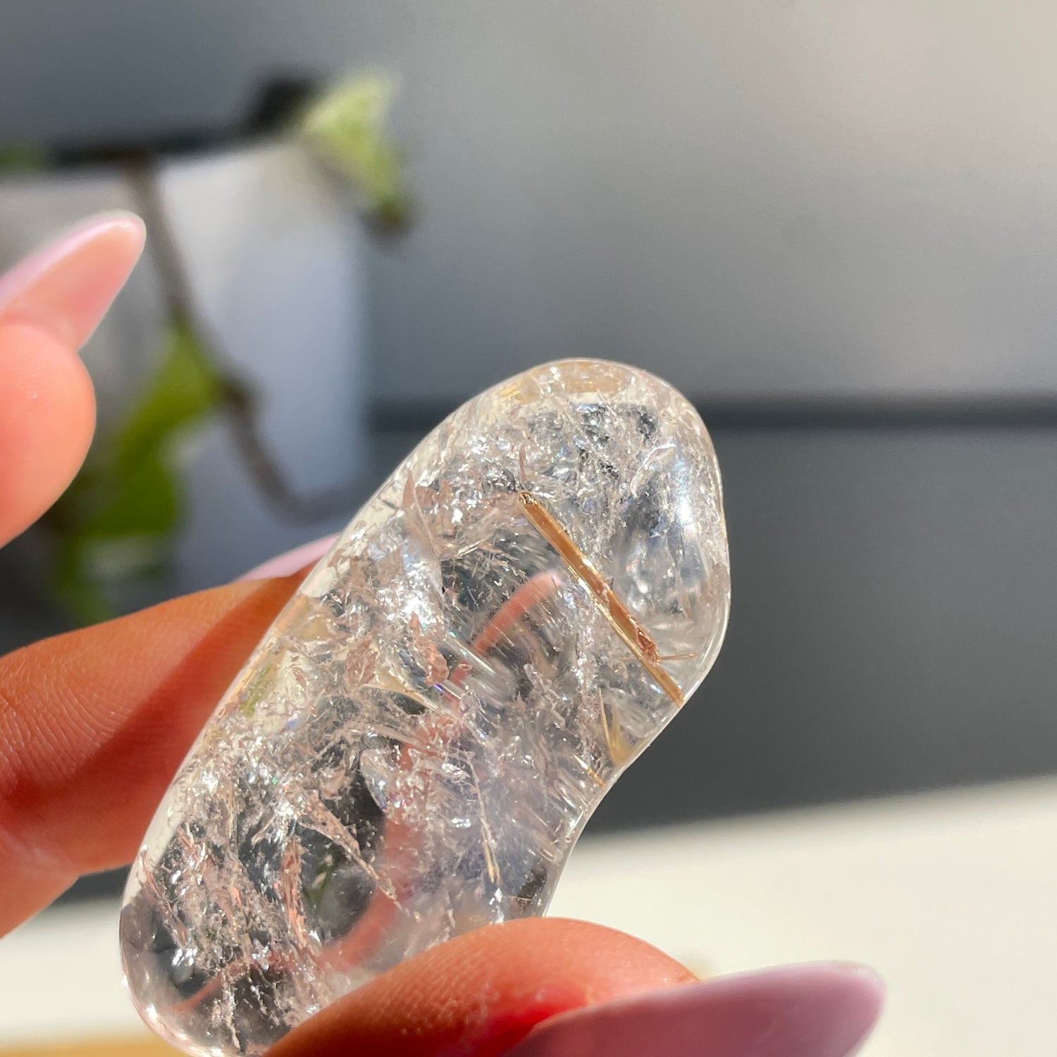 Rutilated Quartz Tumbled Pc