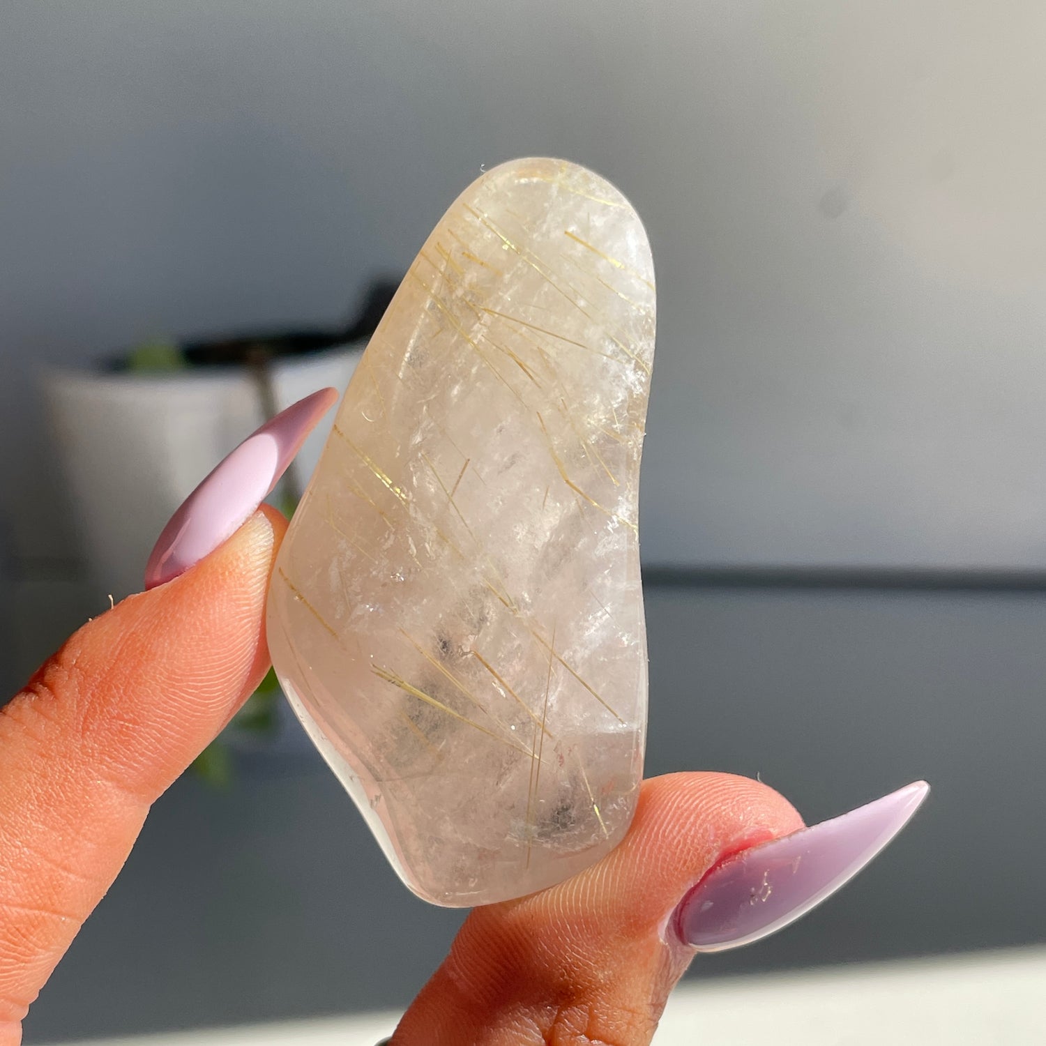 Rutilated Quartz Tumbled Pc