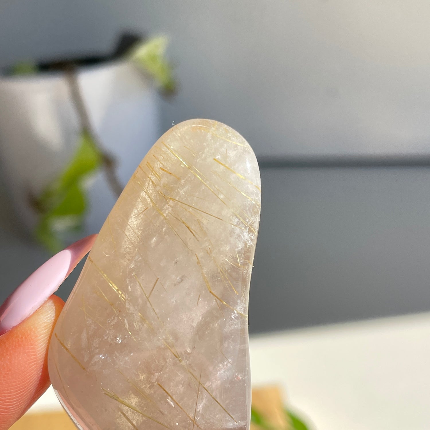 Rutilated Quartz Tumbled Pc