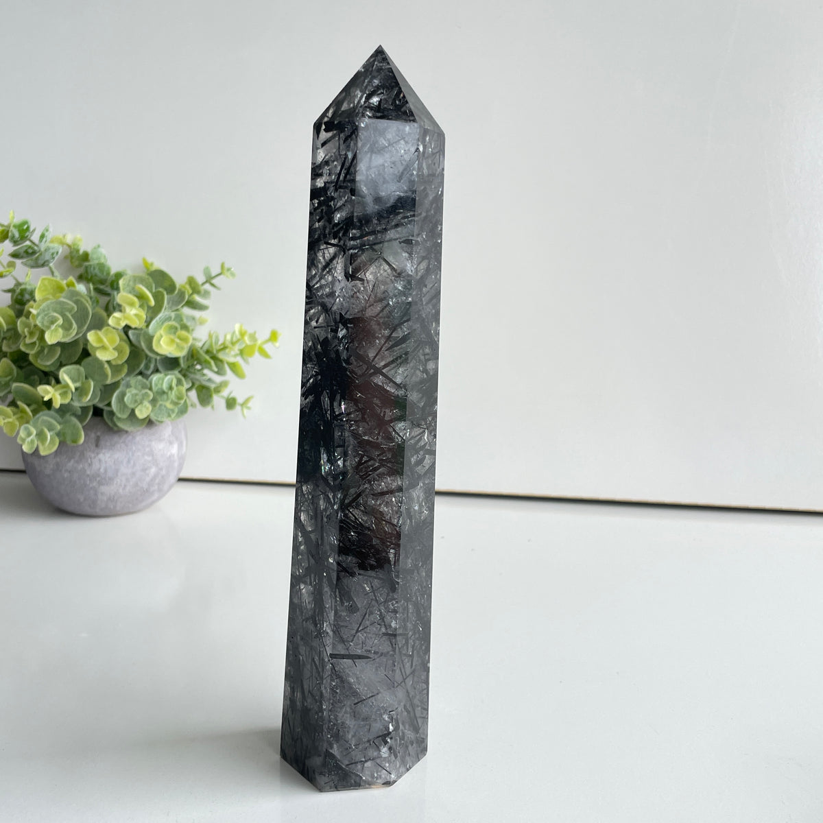Tourmalinated Quartz Generator 24cm