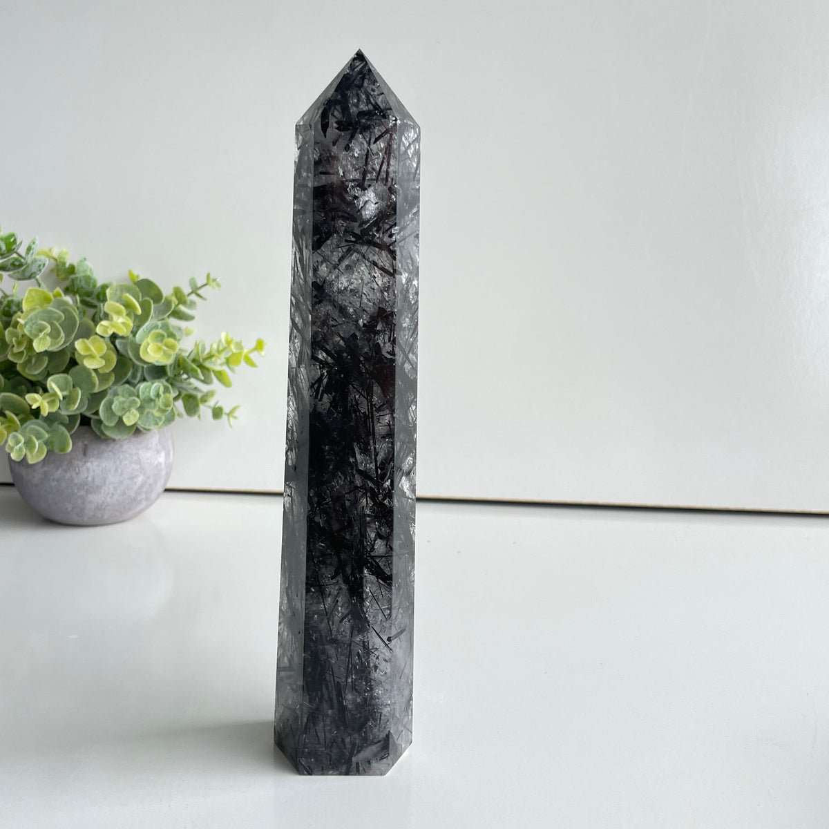 Tourmalinated Quartz Generator 24cm