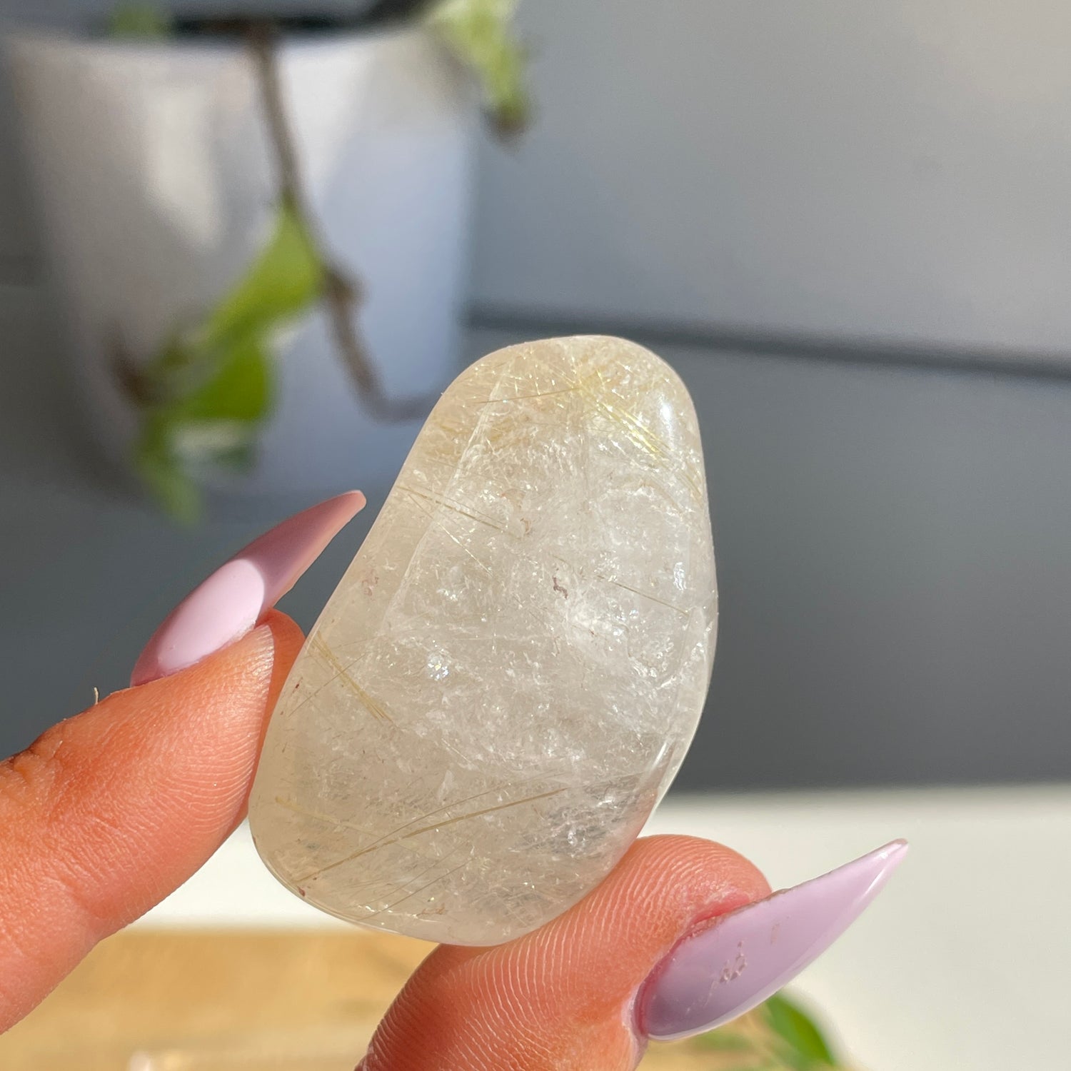 Rutilated Quartz Tumbled Pc