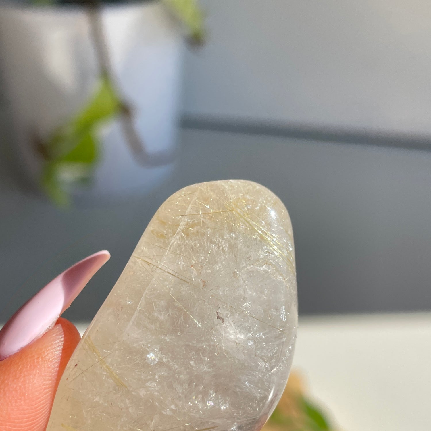 Rutilated Quartz Tumbled Pc