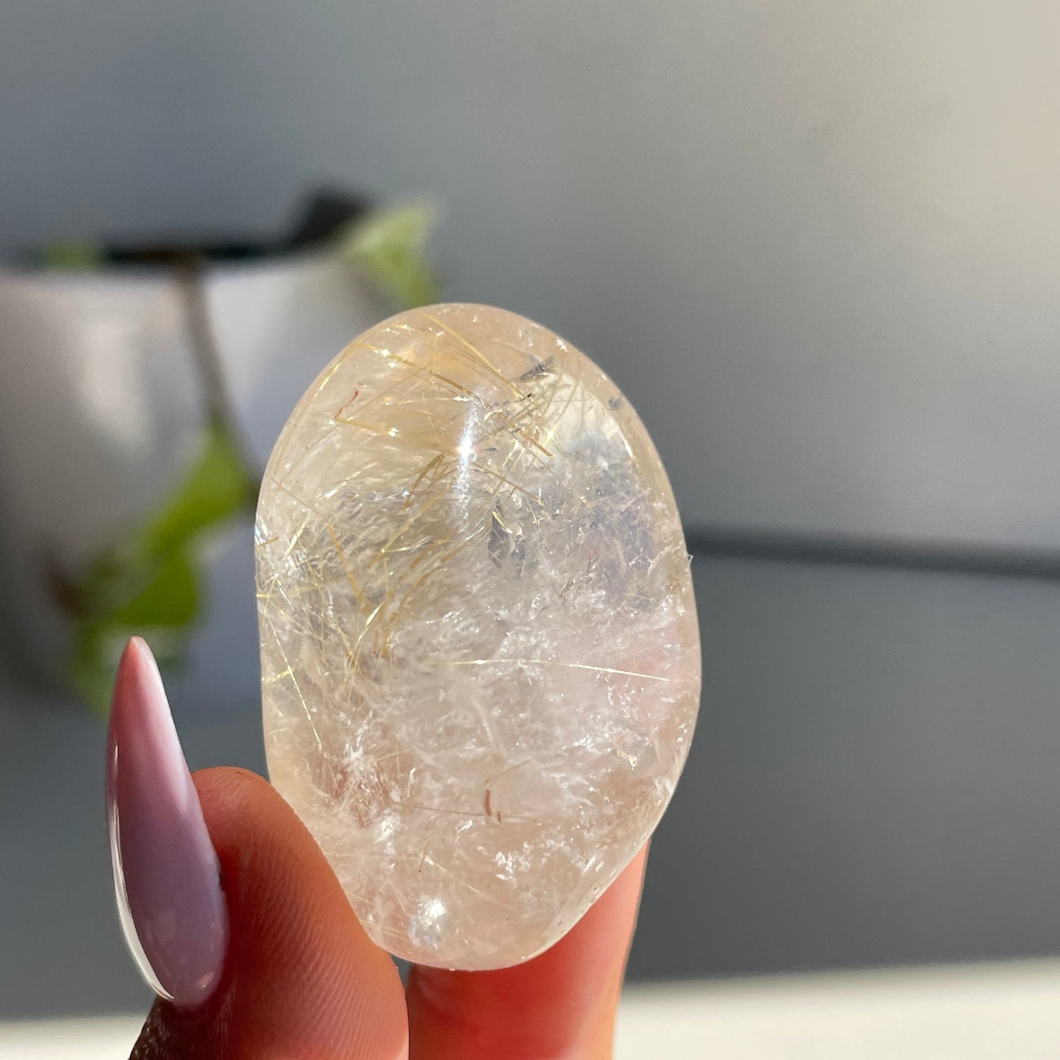 Rutilated Quartz Tumbled Pc