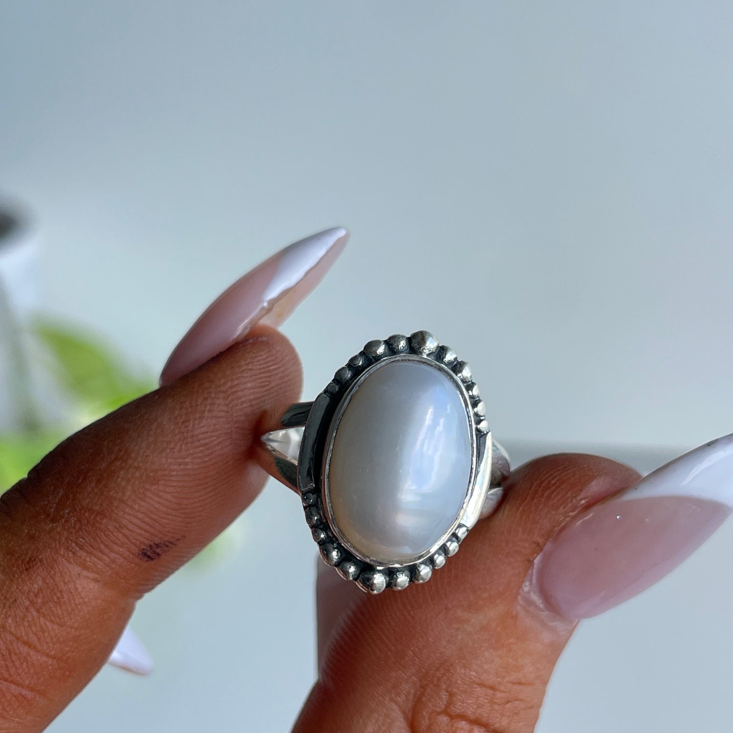 Pearl Oval Ring R3874