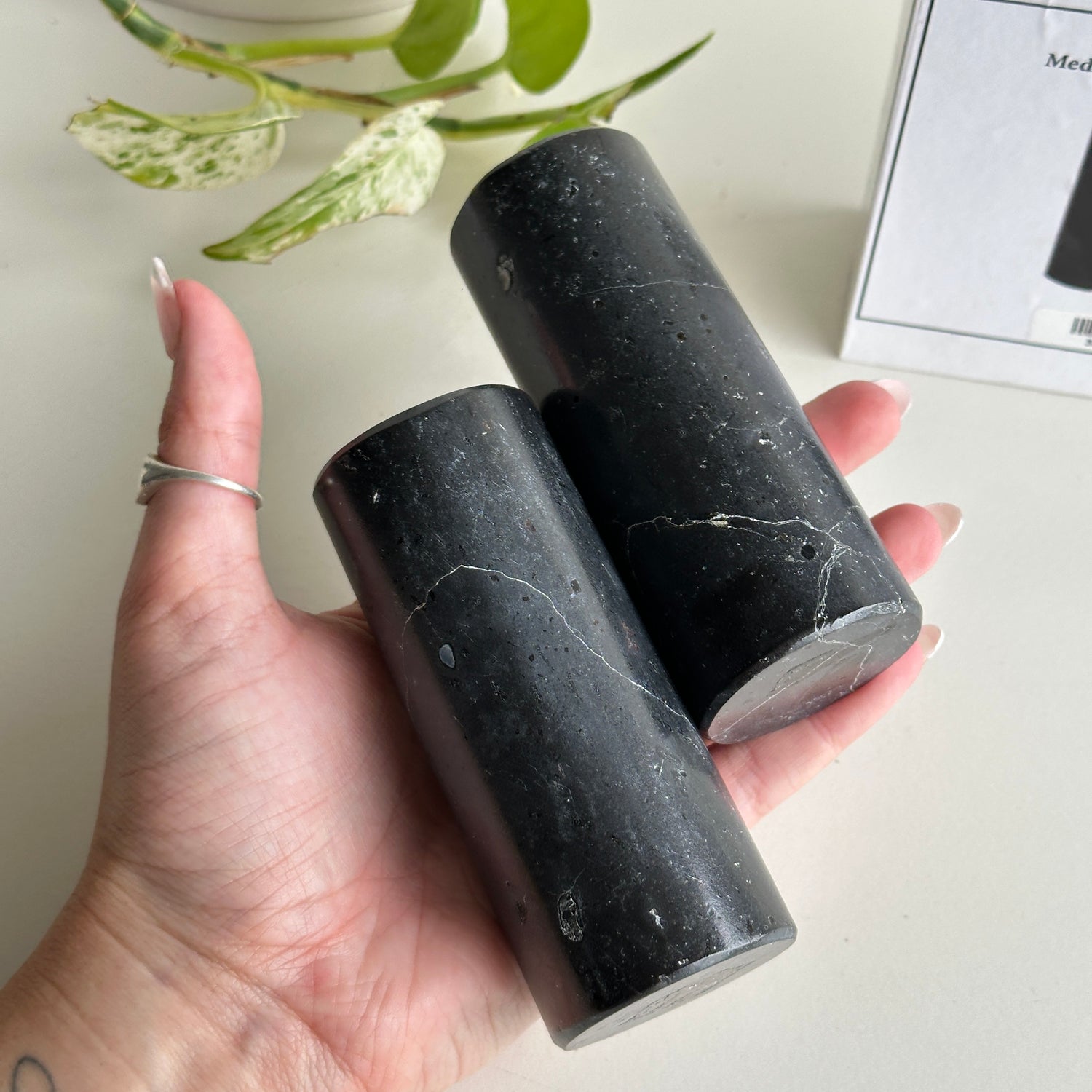 Black Tourmaline Charging Pair