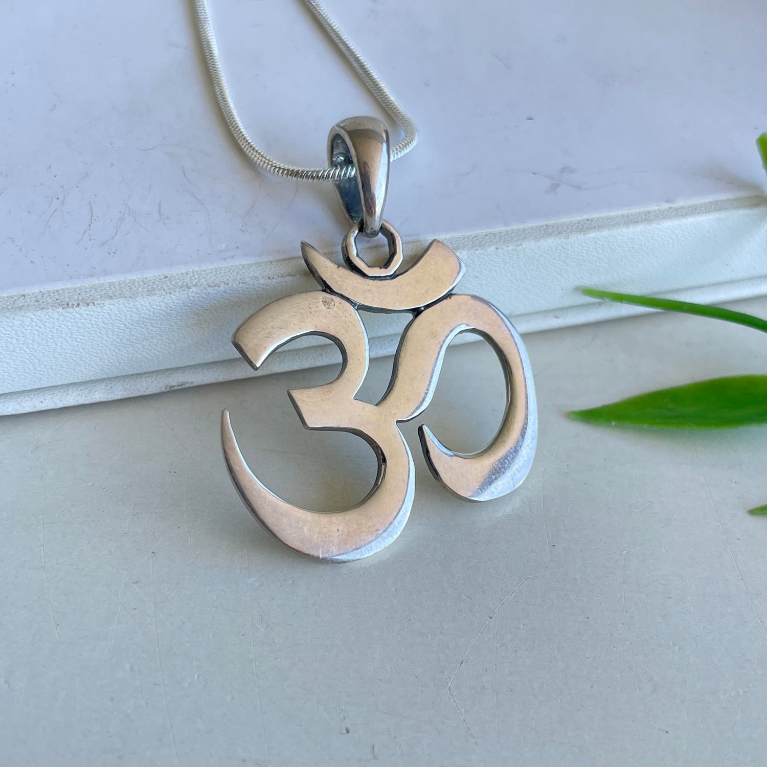 Om Silver Pendant