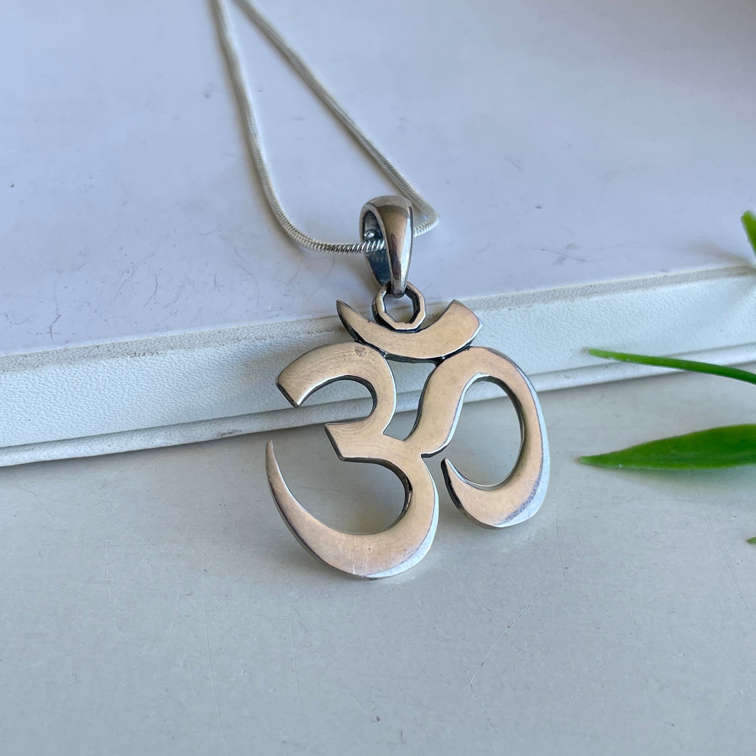 Om Silver Pendant