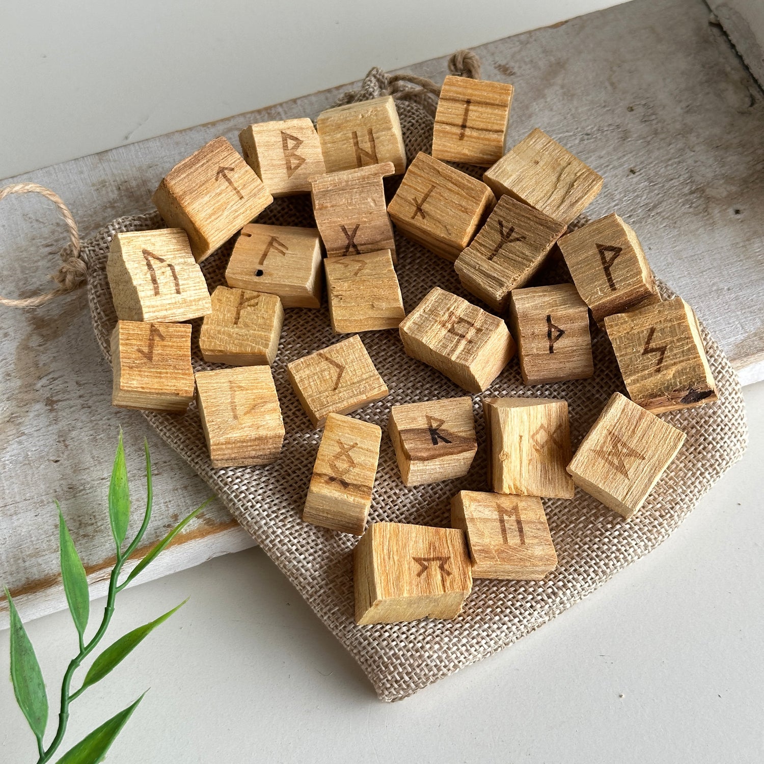 Palo Santo Runes Set