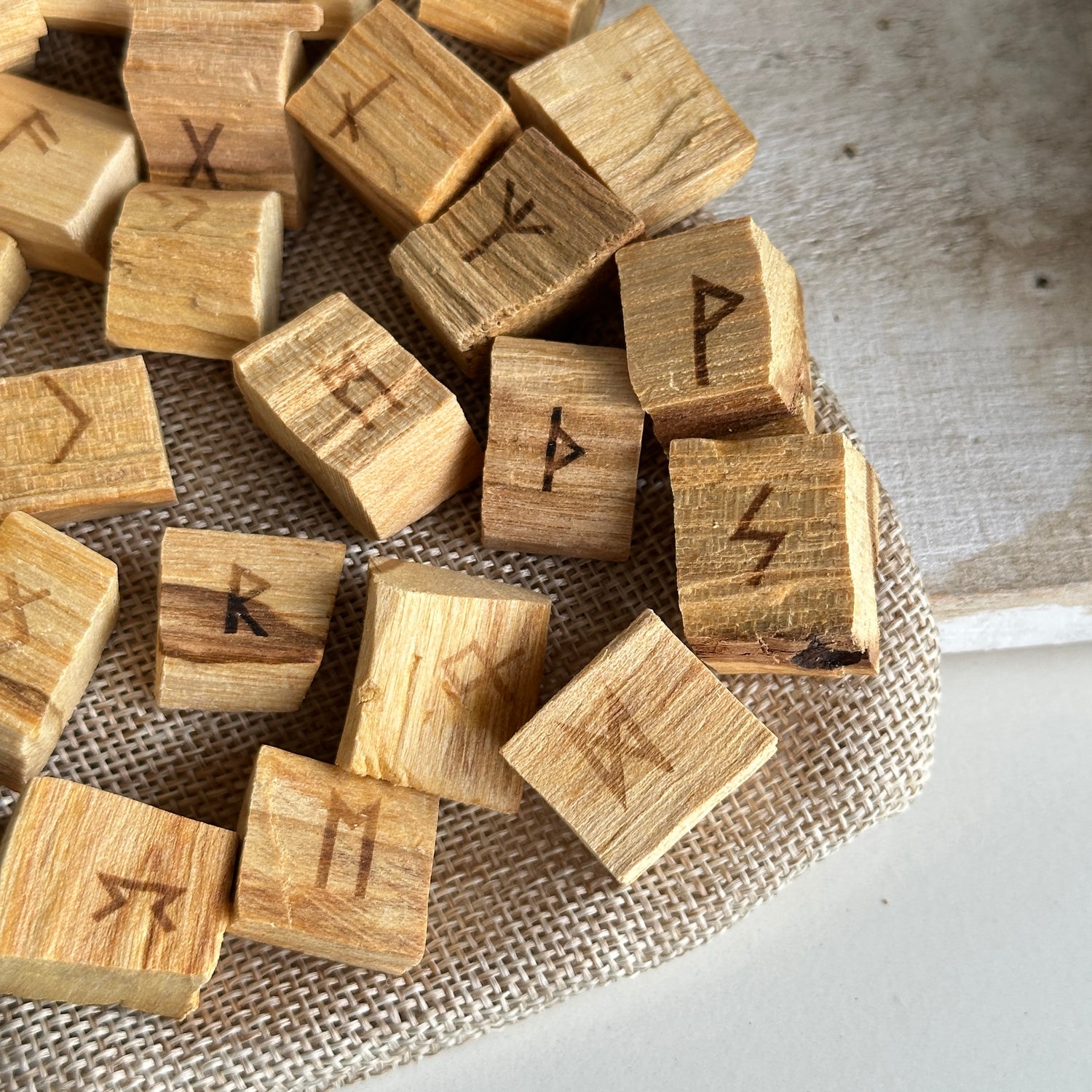 Palo Santo Runes Set