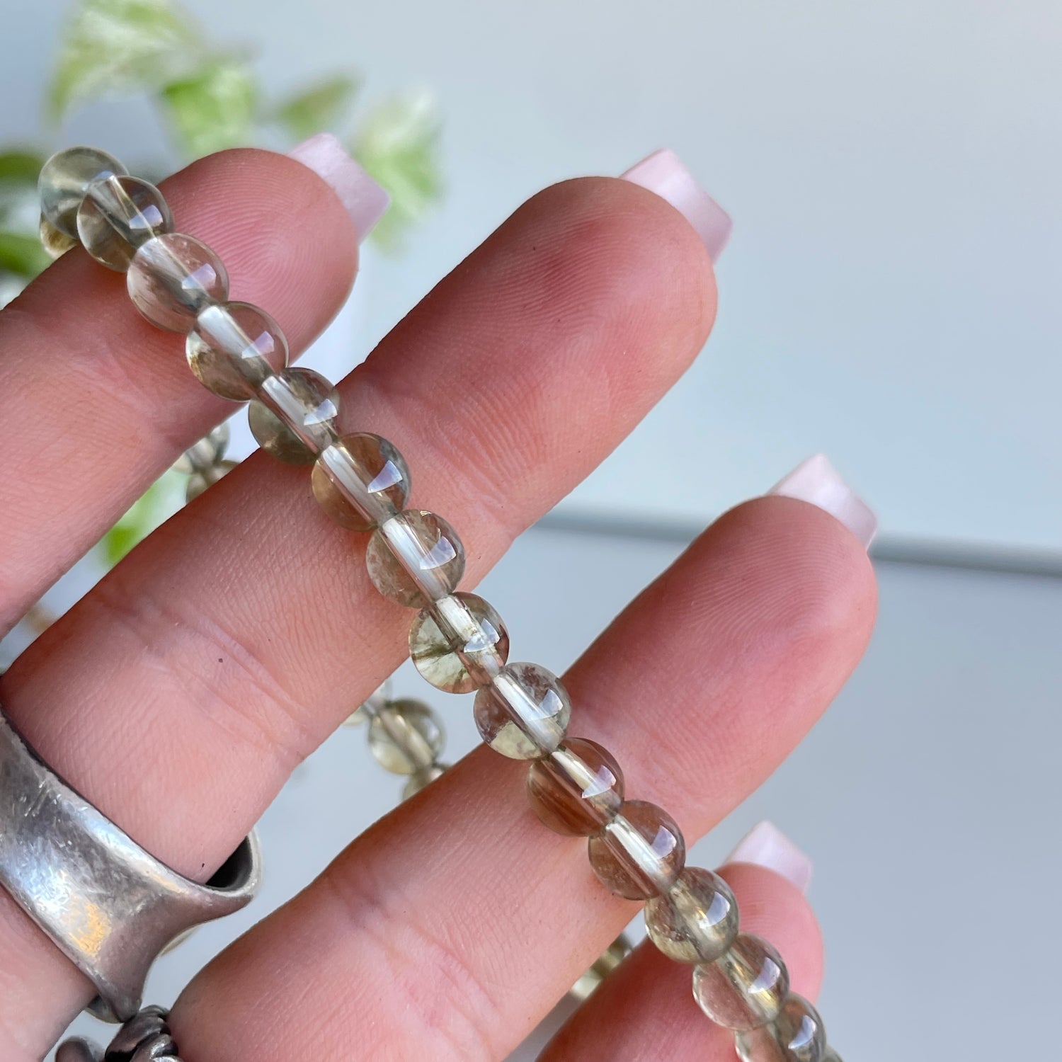 Libyan Desert Glass Beaded Bracelet