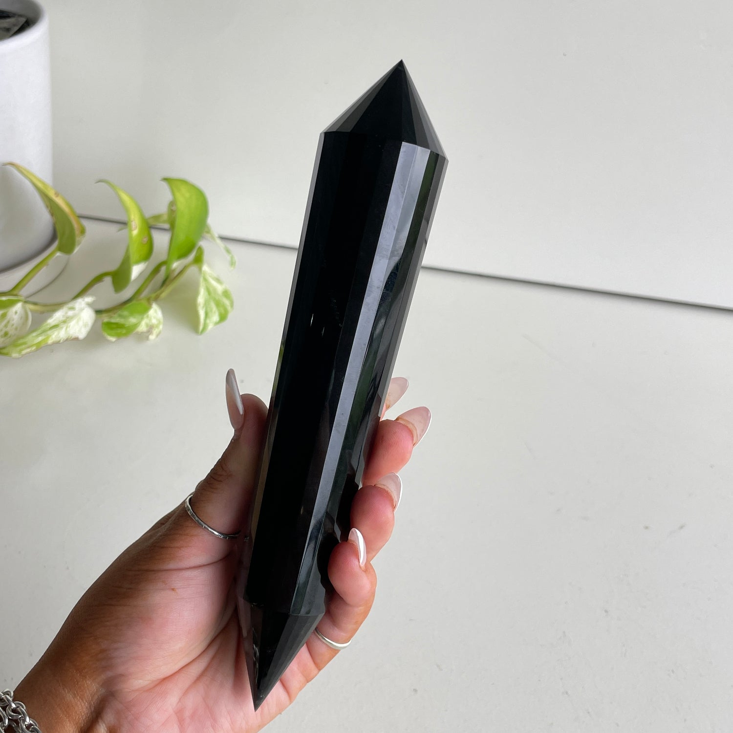 Black Obsidian Vogel 316g