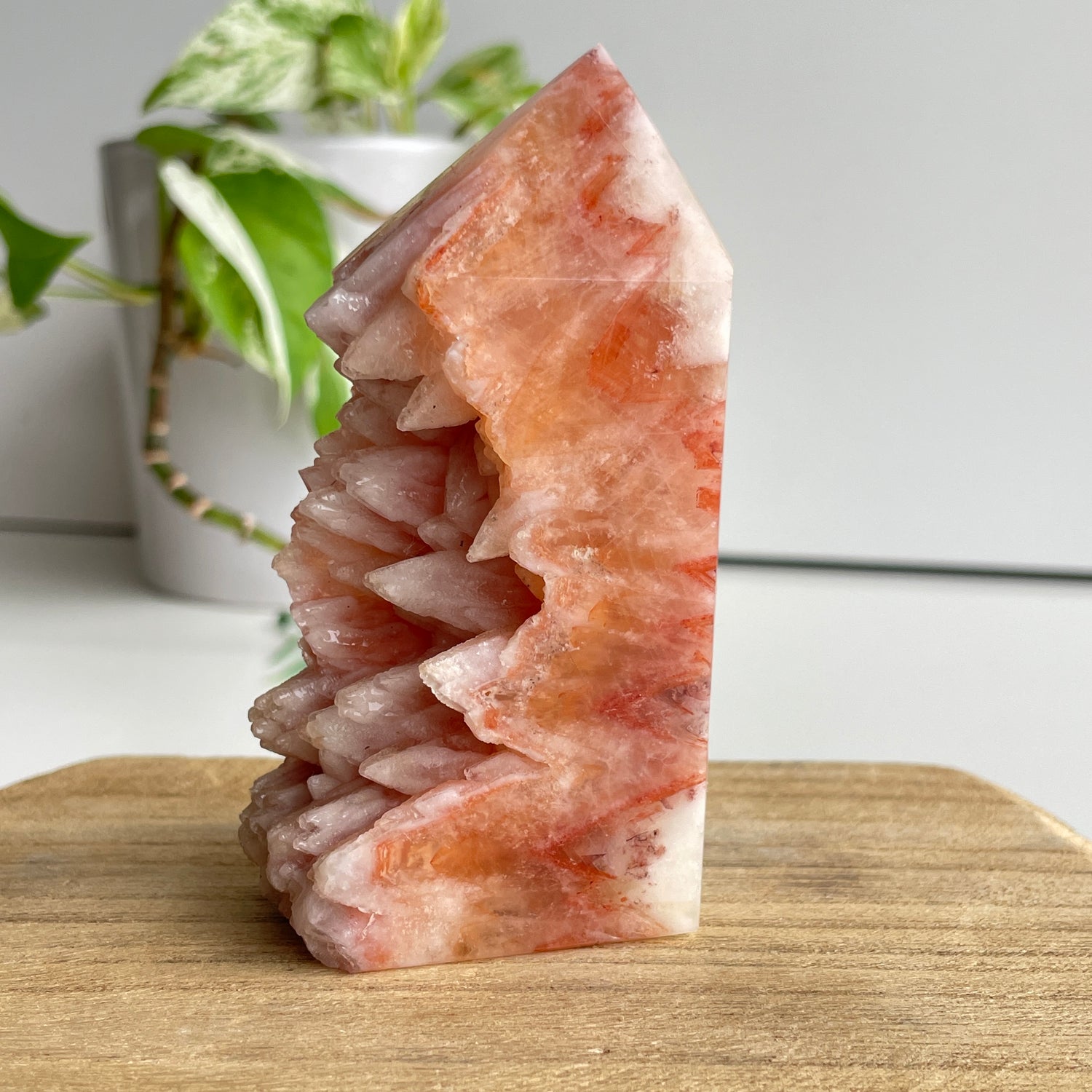Red Calcite Cluster Generator 9.7cm