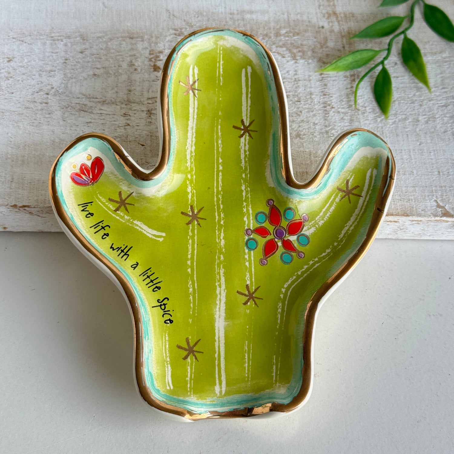 Cactus Live Life With A Little Spice Dish SPN016