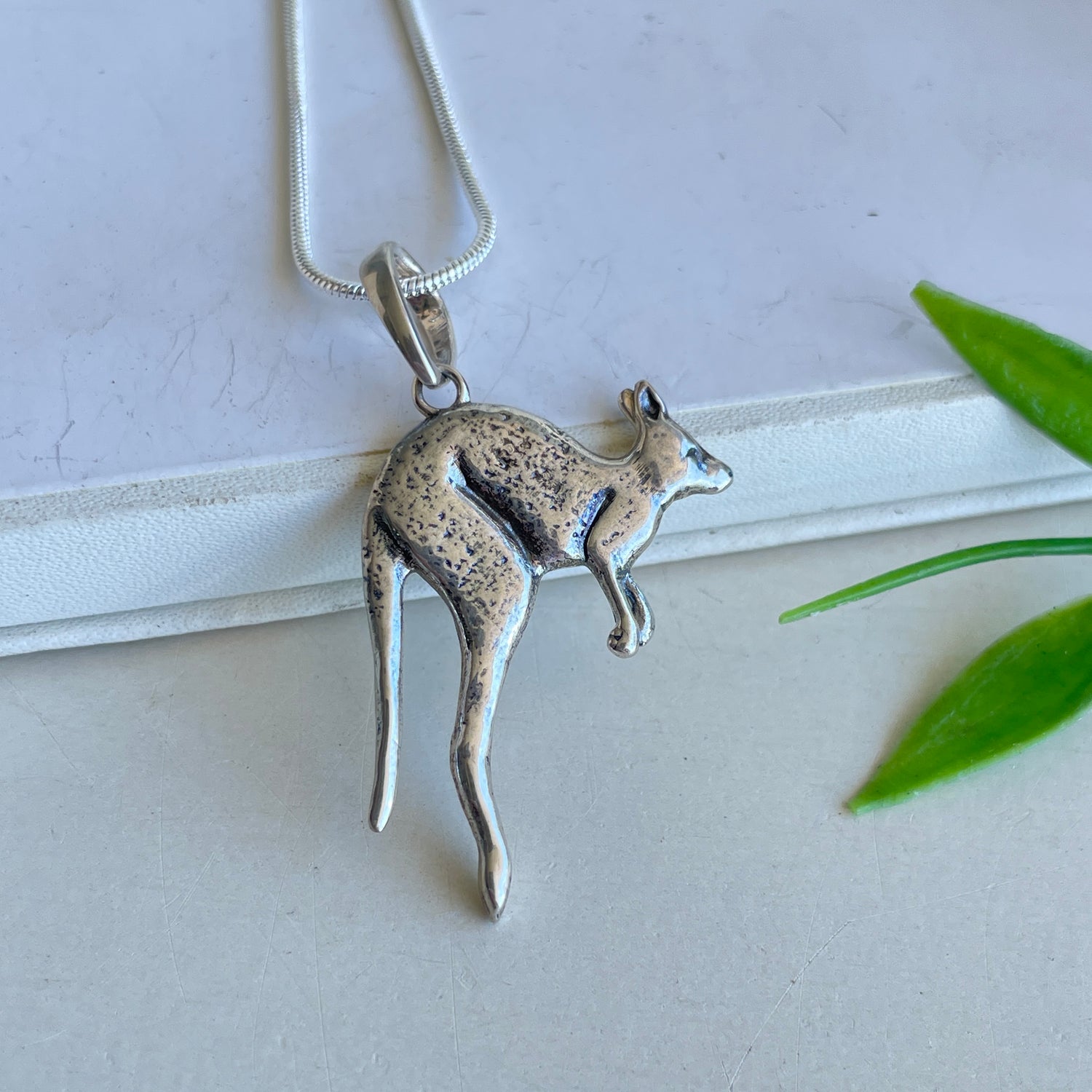 Kangaroo Silver Pendant