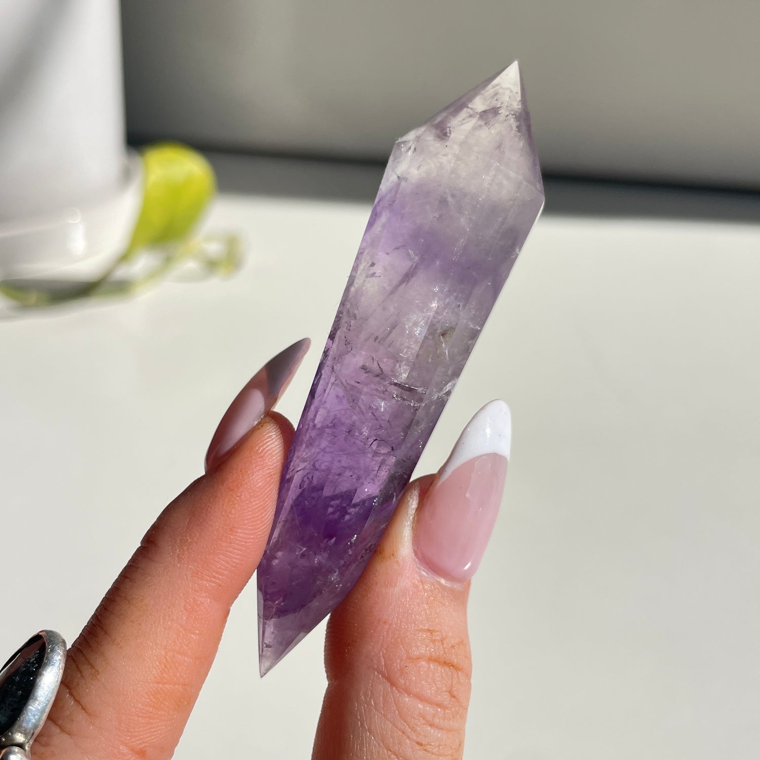 Amethyst Vogel 7.9cm