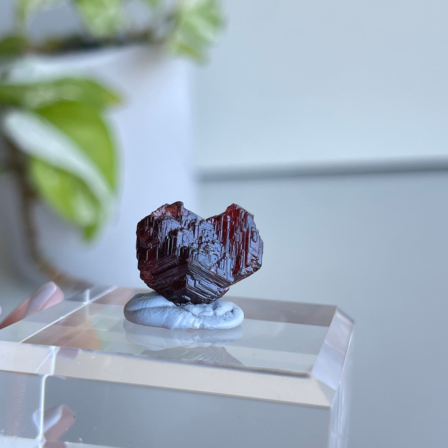 Etched Spessartine Garnet Pc